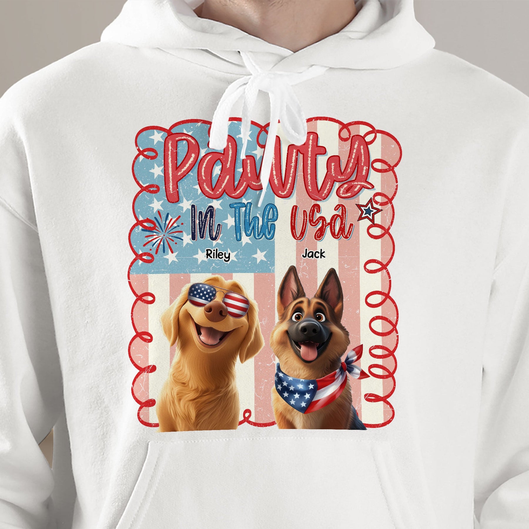 Pawty In The Usa - Personalized Shirt