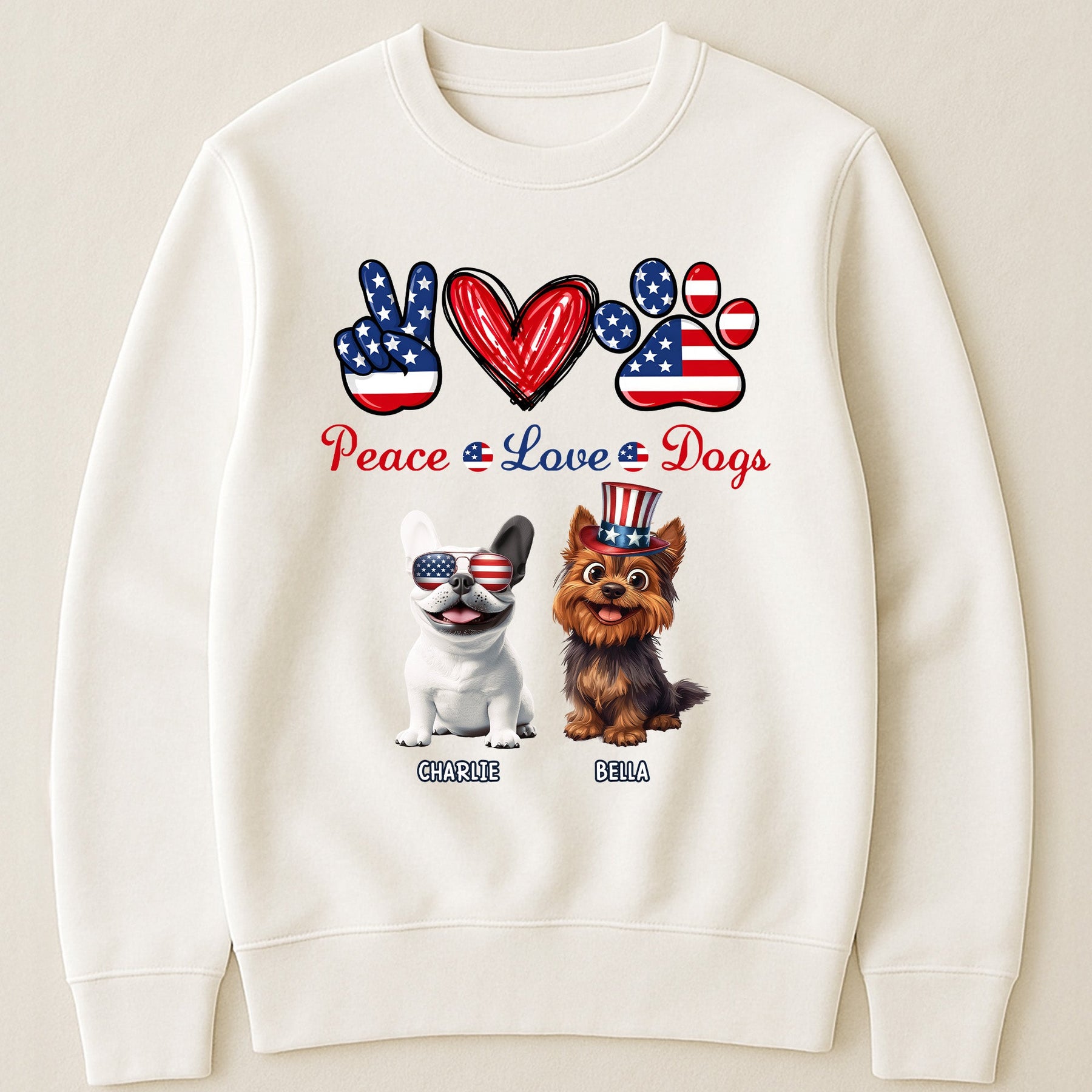 Peace Love Dogs - Personalized Shirt