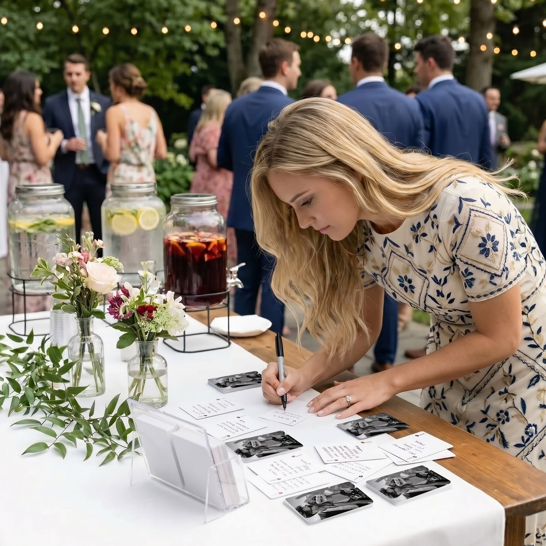 Personalized Wedding Guest Book Alternative - Custom Playing Cards Deck - Personalized Playing Cards