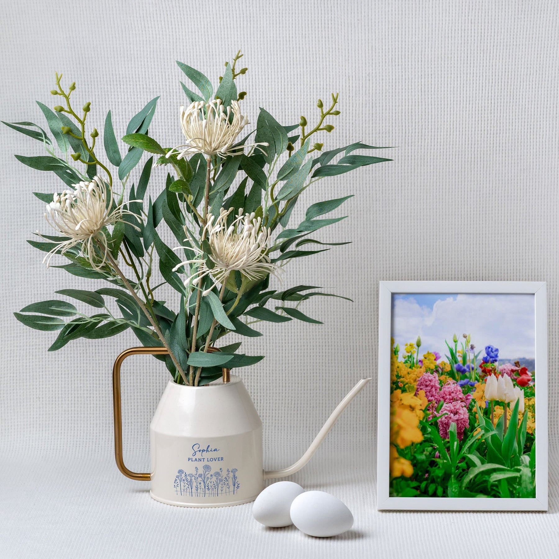 Plant Lover Custom Birth Flower & Name - Personalized Indoor Watering Can
