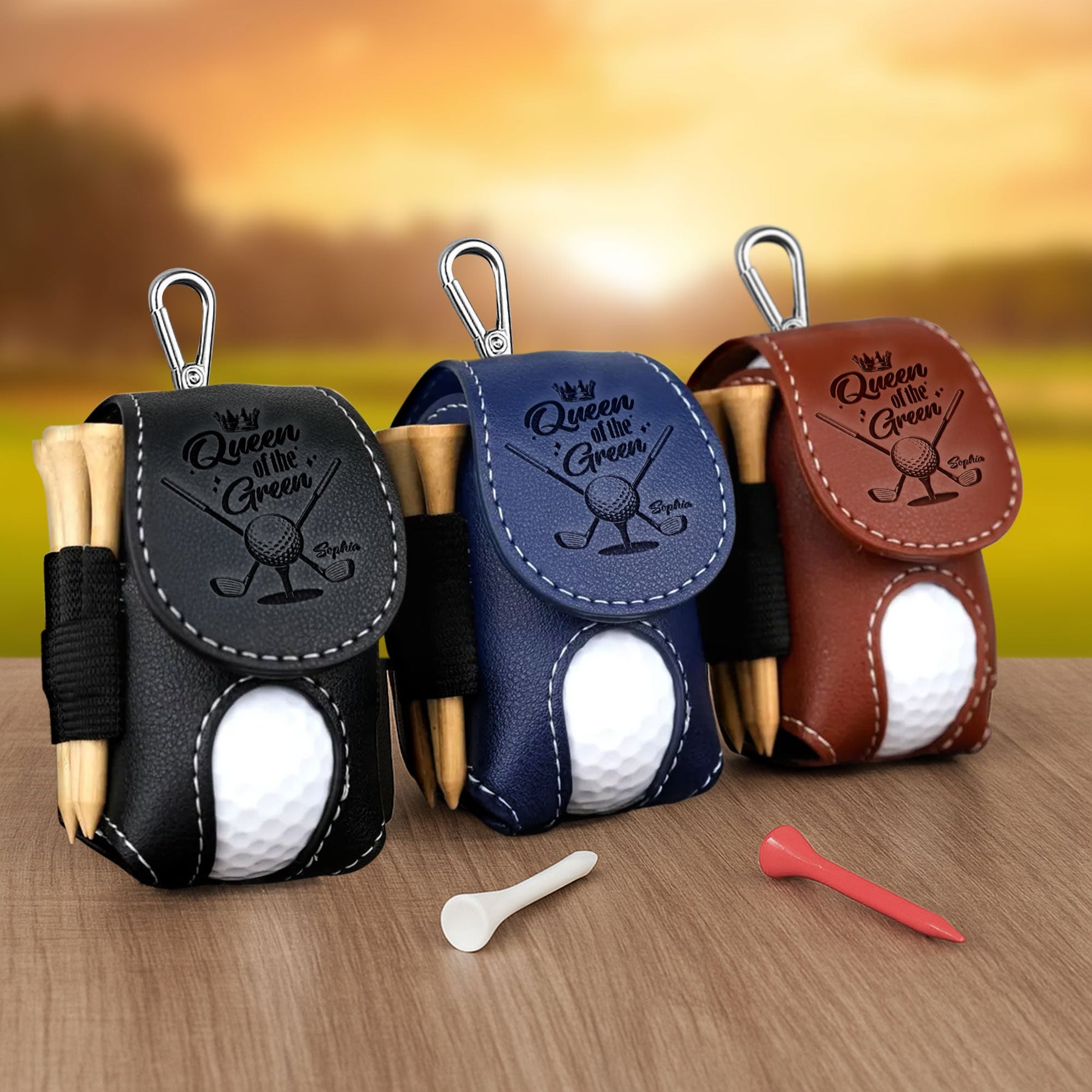 Queen Of The Green - Personalized Golf Ball Holder
