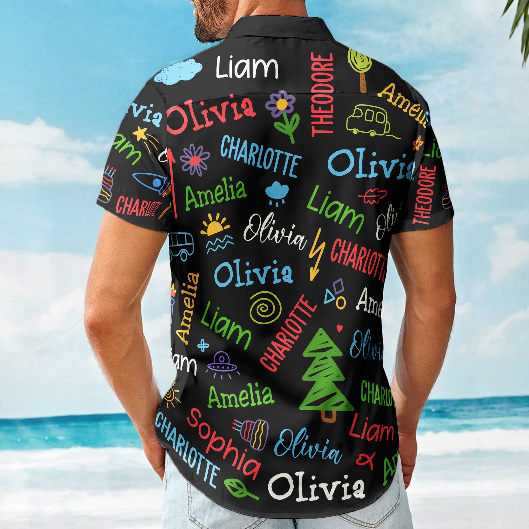 Reasons I Love Being A Papa - Personalized Hawaiian Shirt