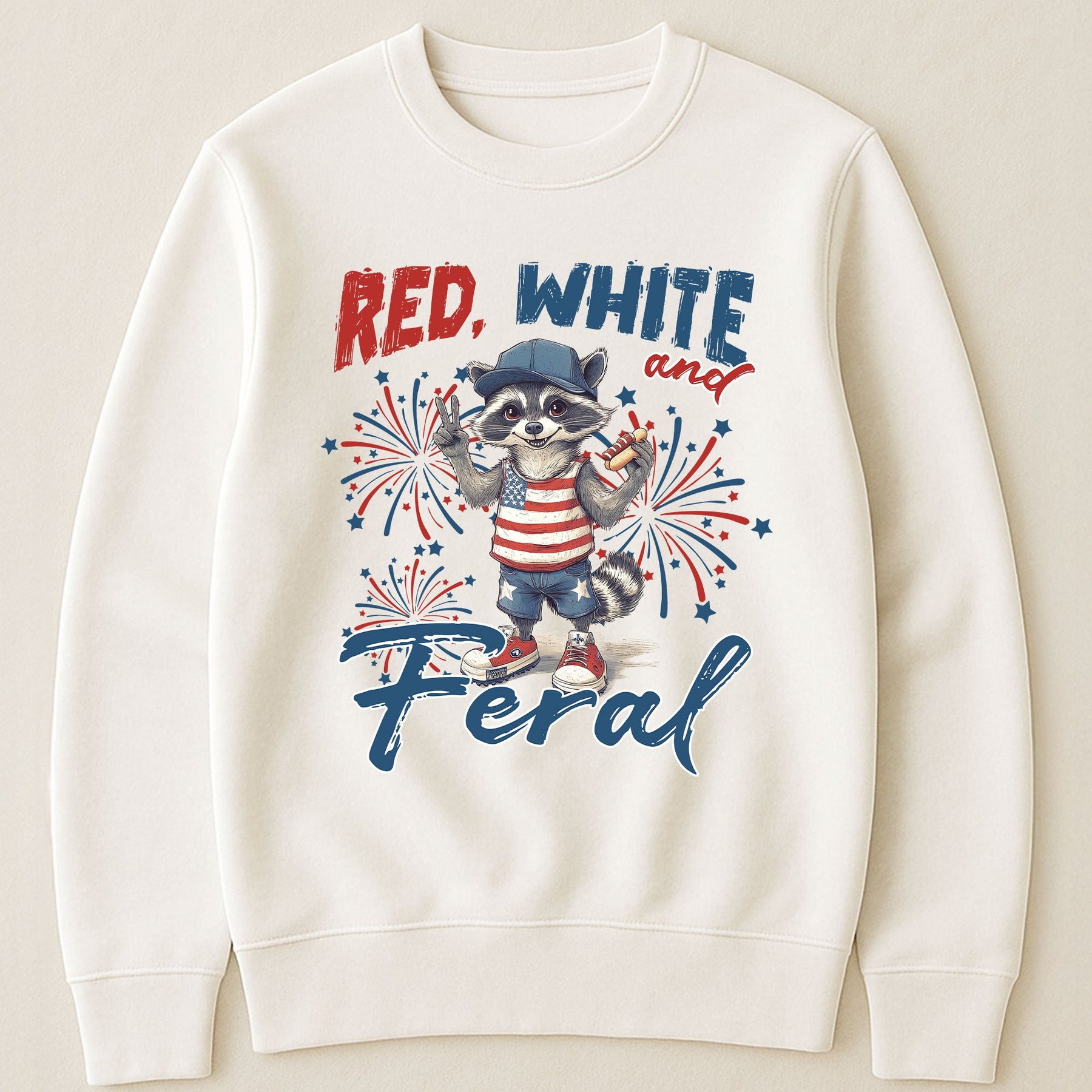 Red White And Feral/Bruh/Boujee/Goose 4th Of July - Personalized Shirt