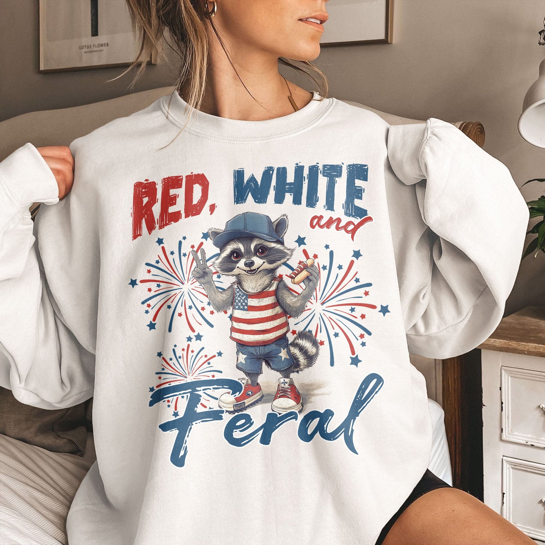 Red White And Feral/Bruh/Boujee/Goose 4th Of July - Personalized Shirt