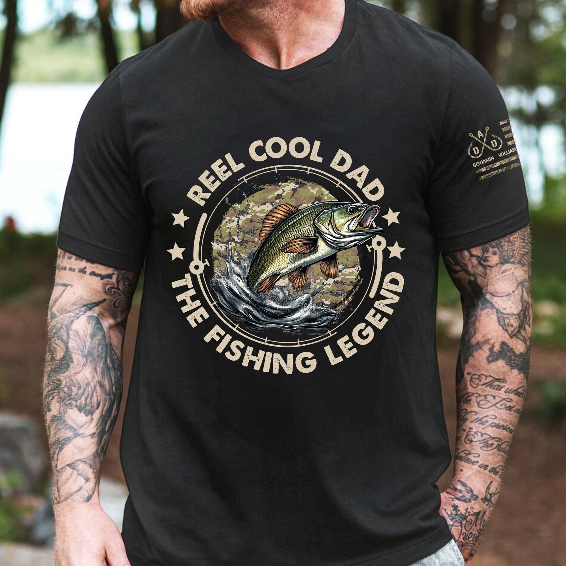 Reel Cool Dad The Fishing Legend - Personalized Shirt