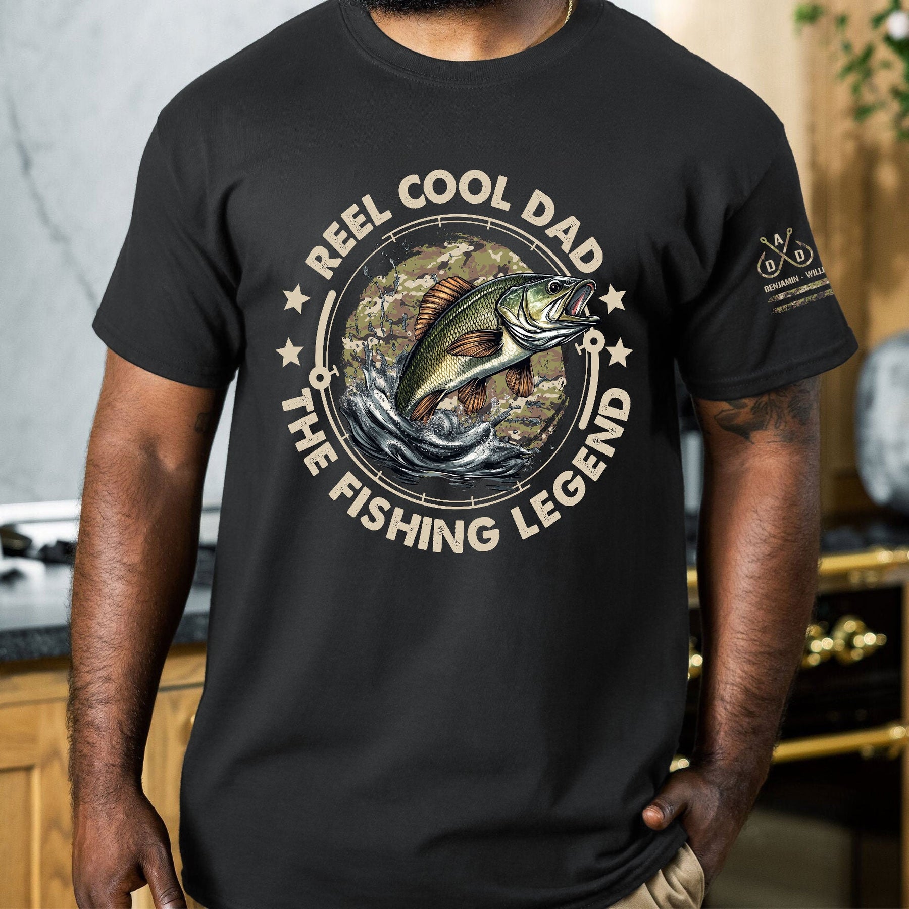 Reel Cool Dad The Fishing Legend - Personalized Shirt