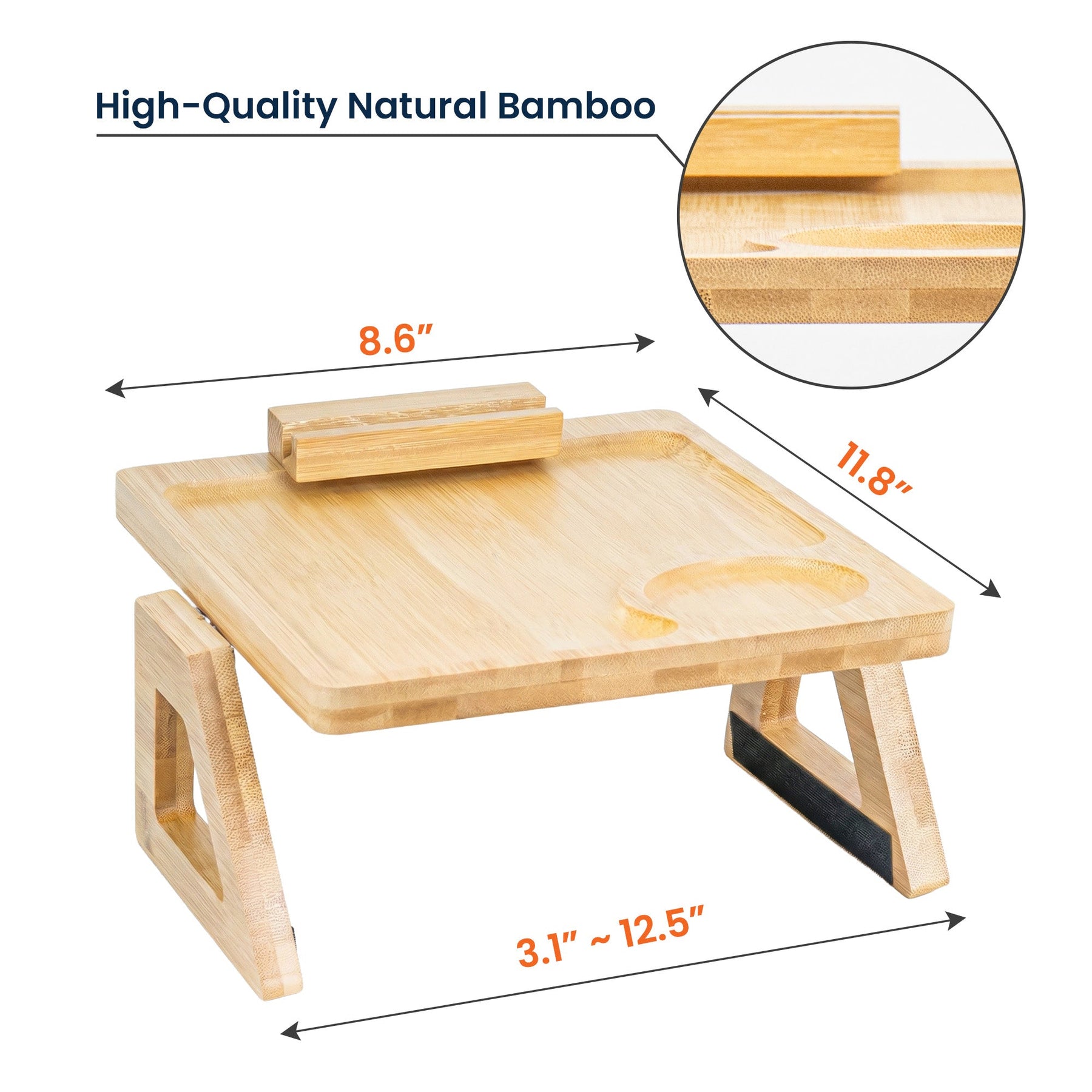 Reserved For Dad - Personalized Wooden Couch Arm Table