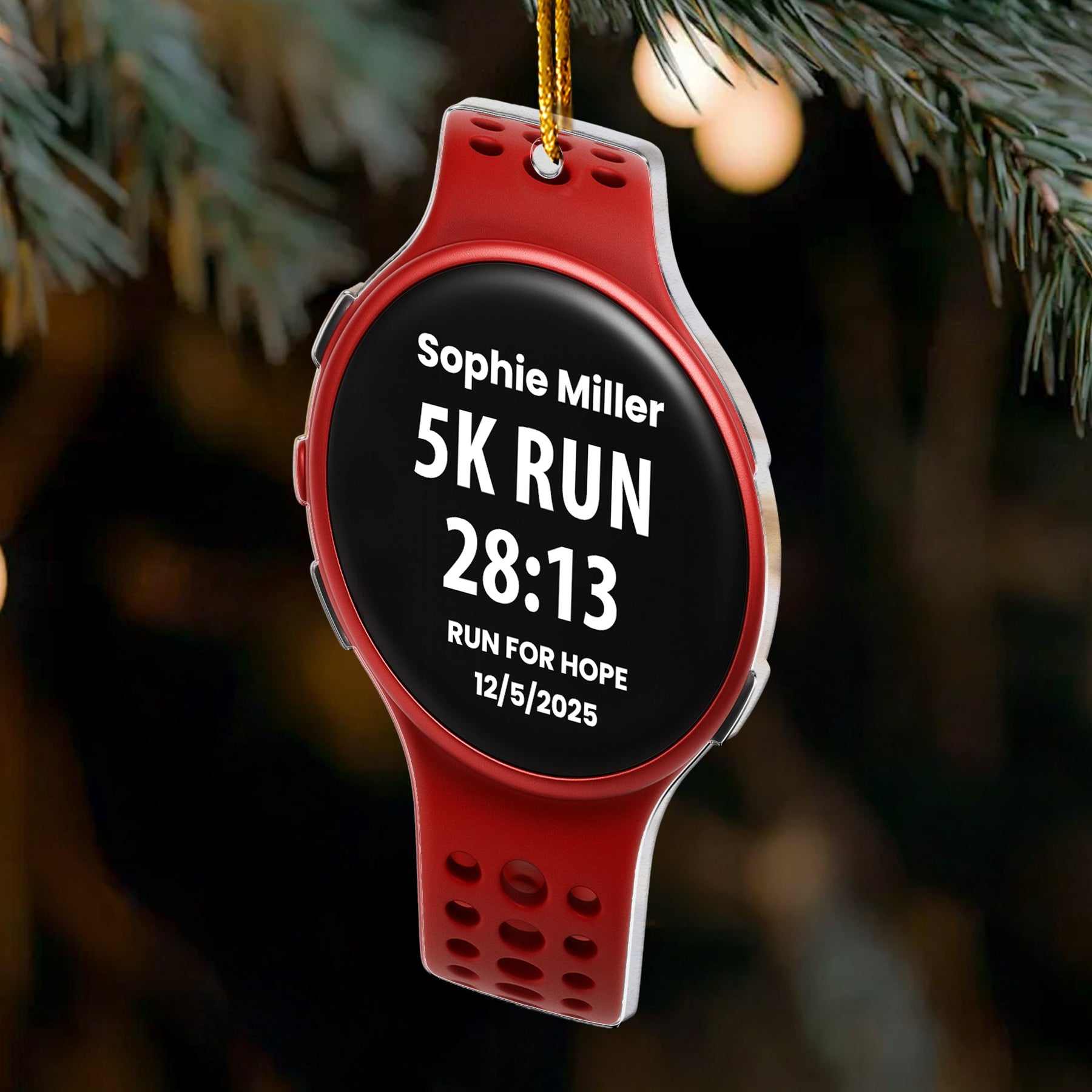 Running Watch - Personalized Acrylic Ornament