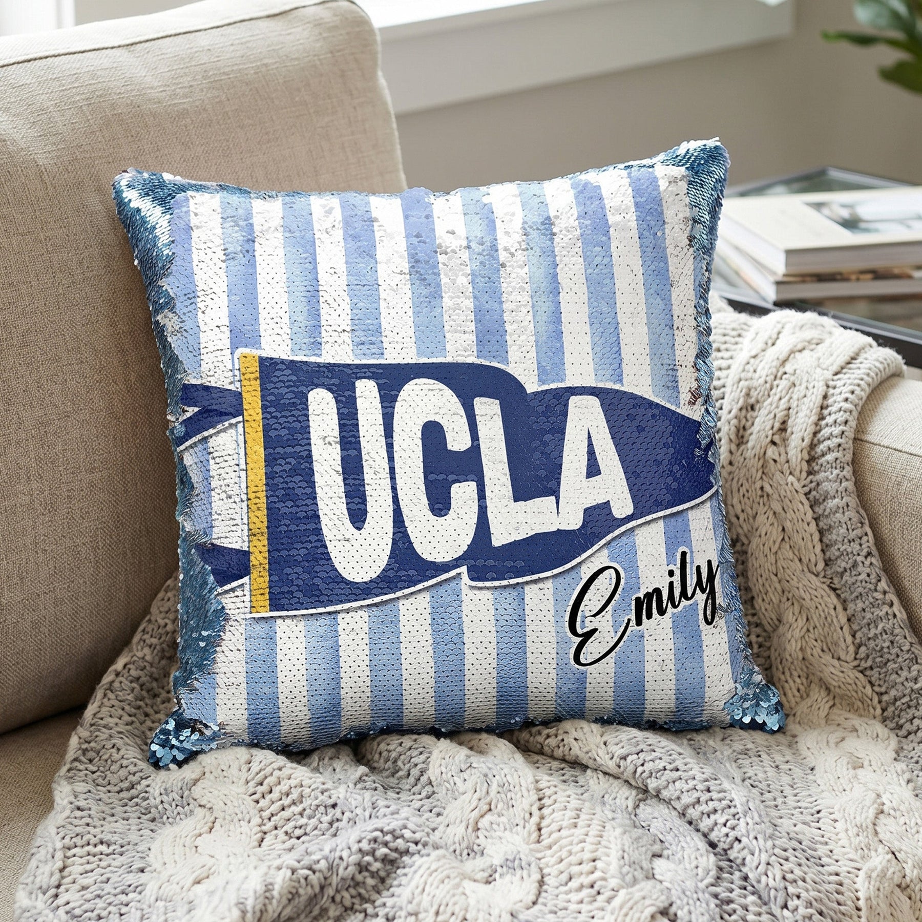 School Pennant Flag - Custom Pillow