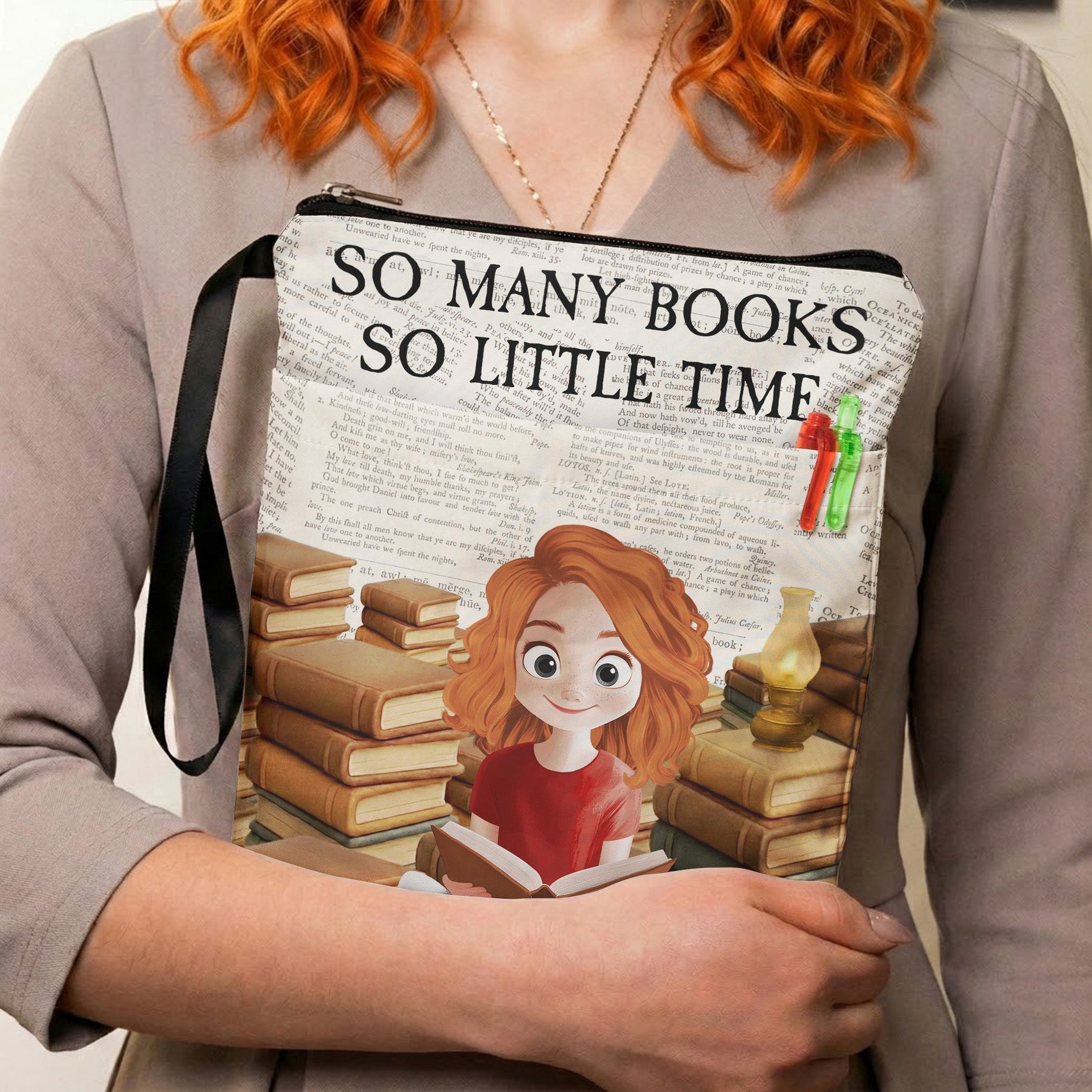 So Many Books So Little Time - Personalized Book Sleeve