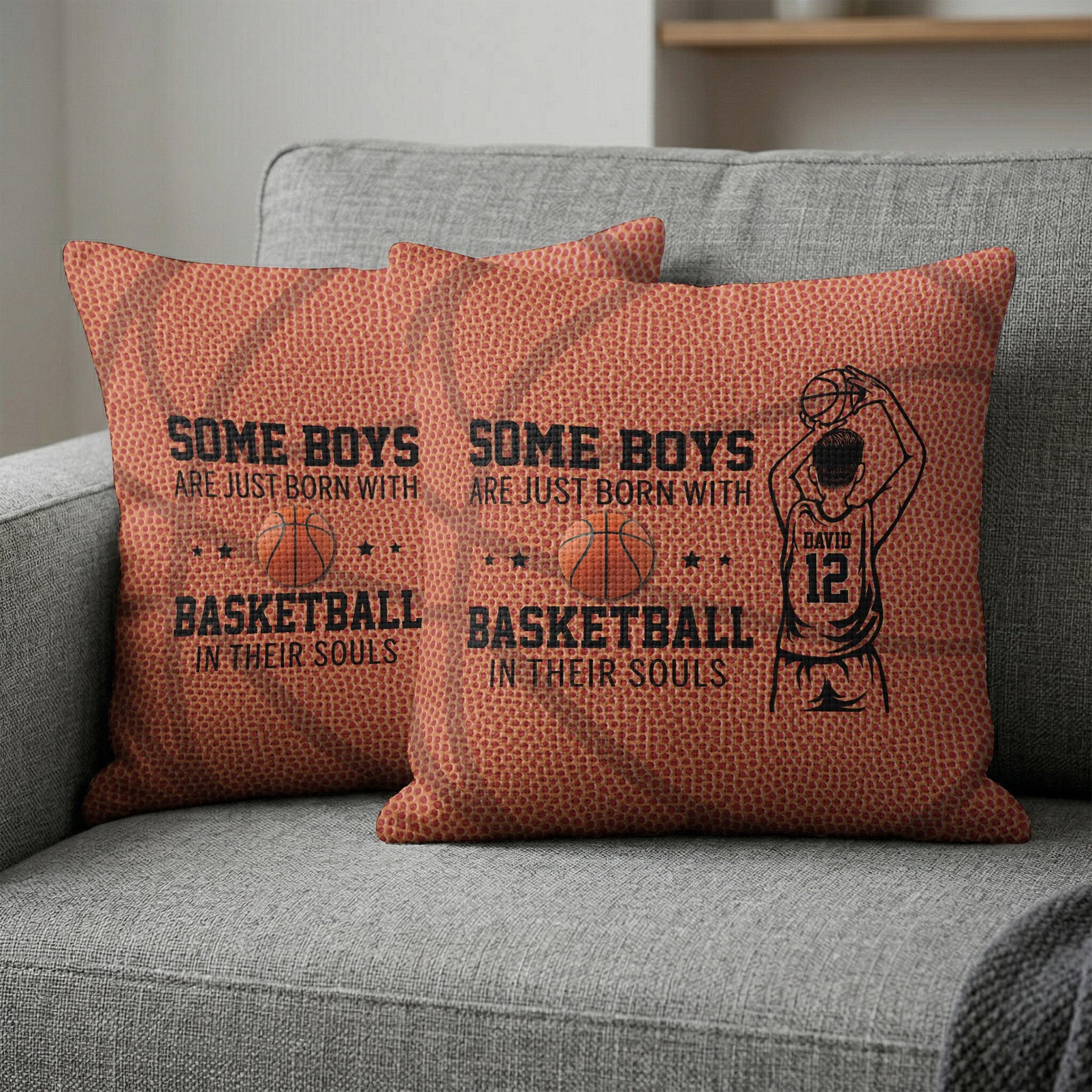 Some Boys Are Just Born With Basketball In Their Souls - Personalized Pillow Cover