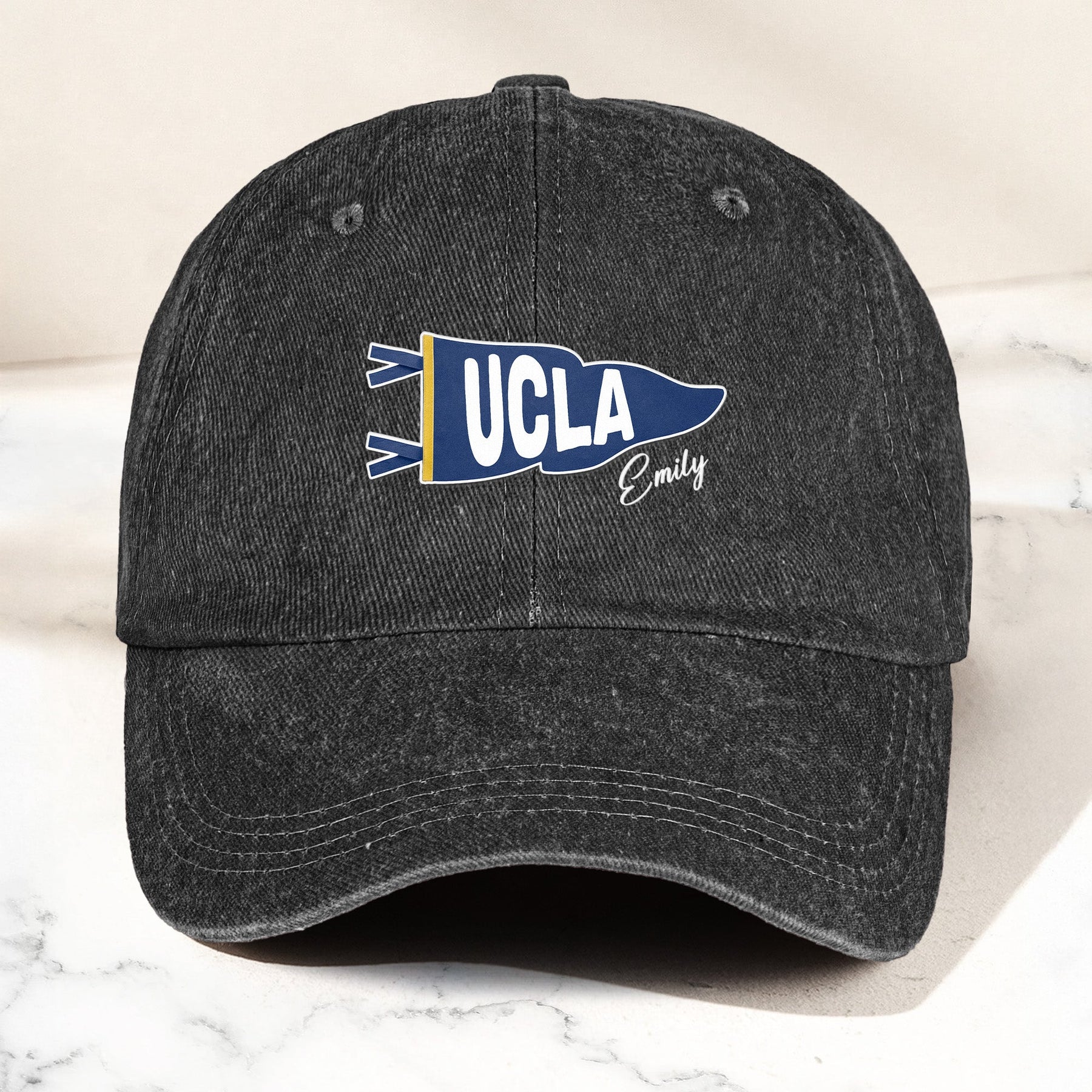 Custom Pennant Flag School Spirit - Personalized Cap