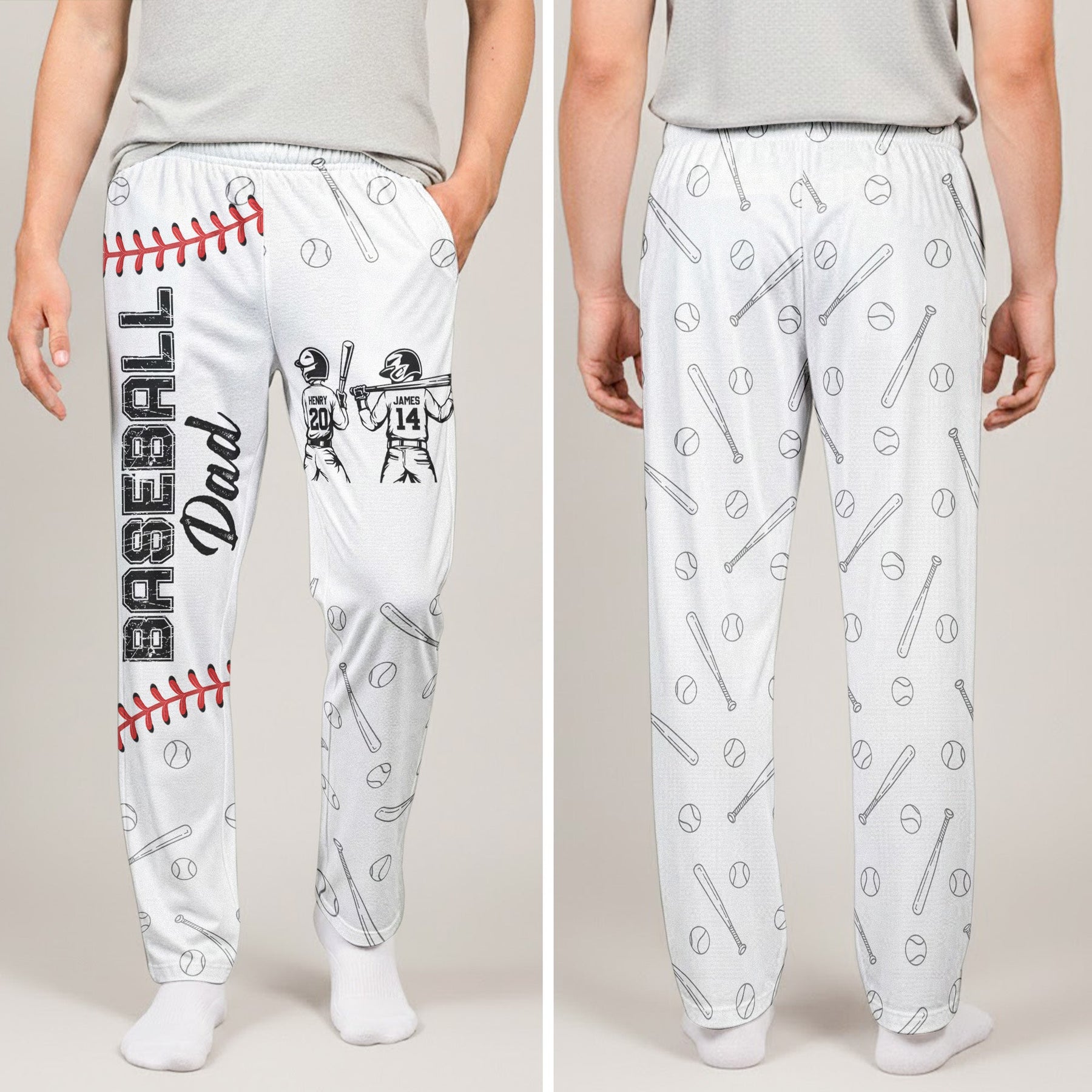 Sport Dad With Pattern - Personalized Lounge Pants