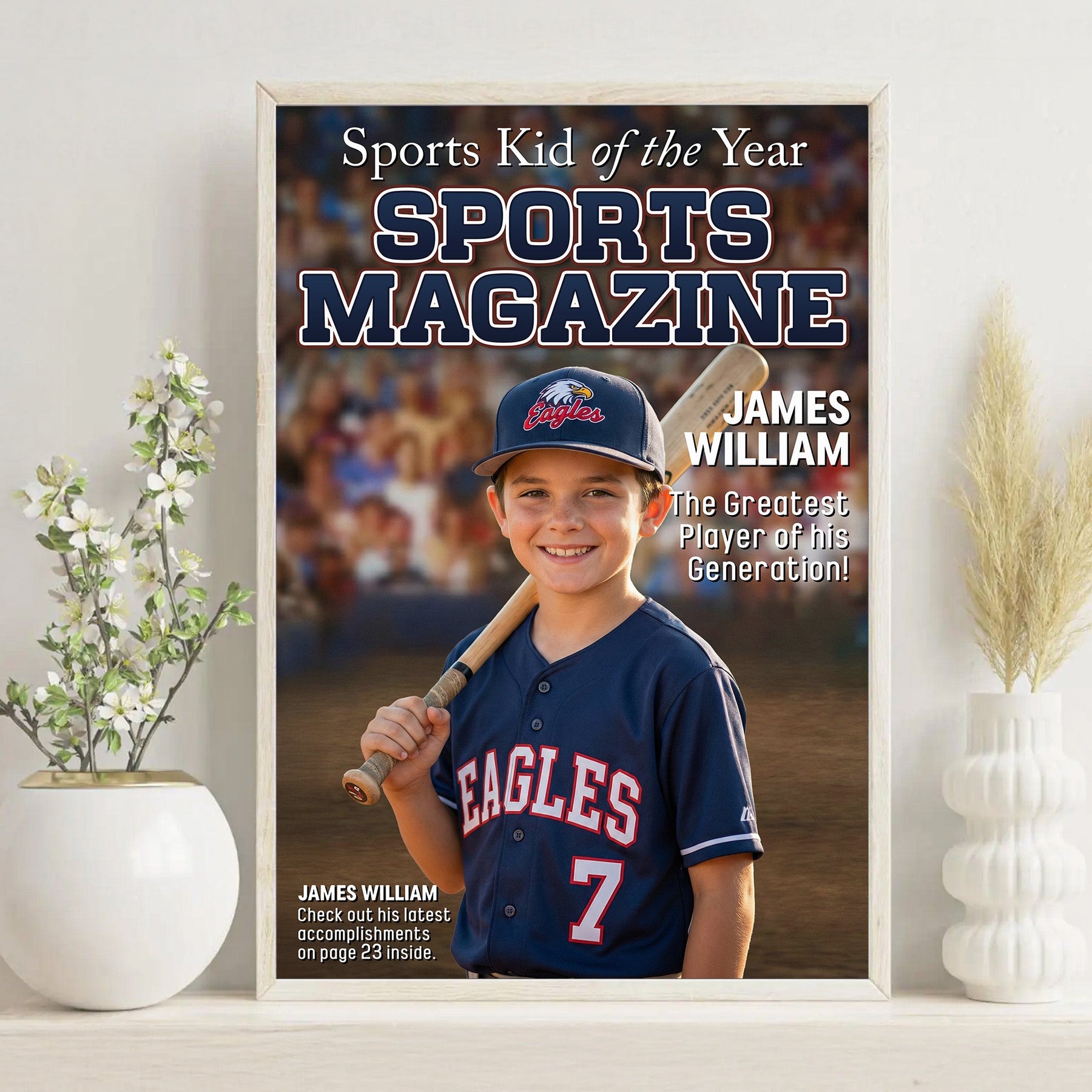 Sport Kid Magazine - Personalized Photo Poster