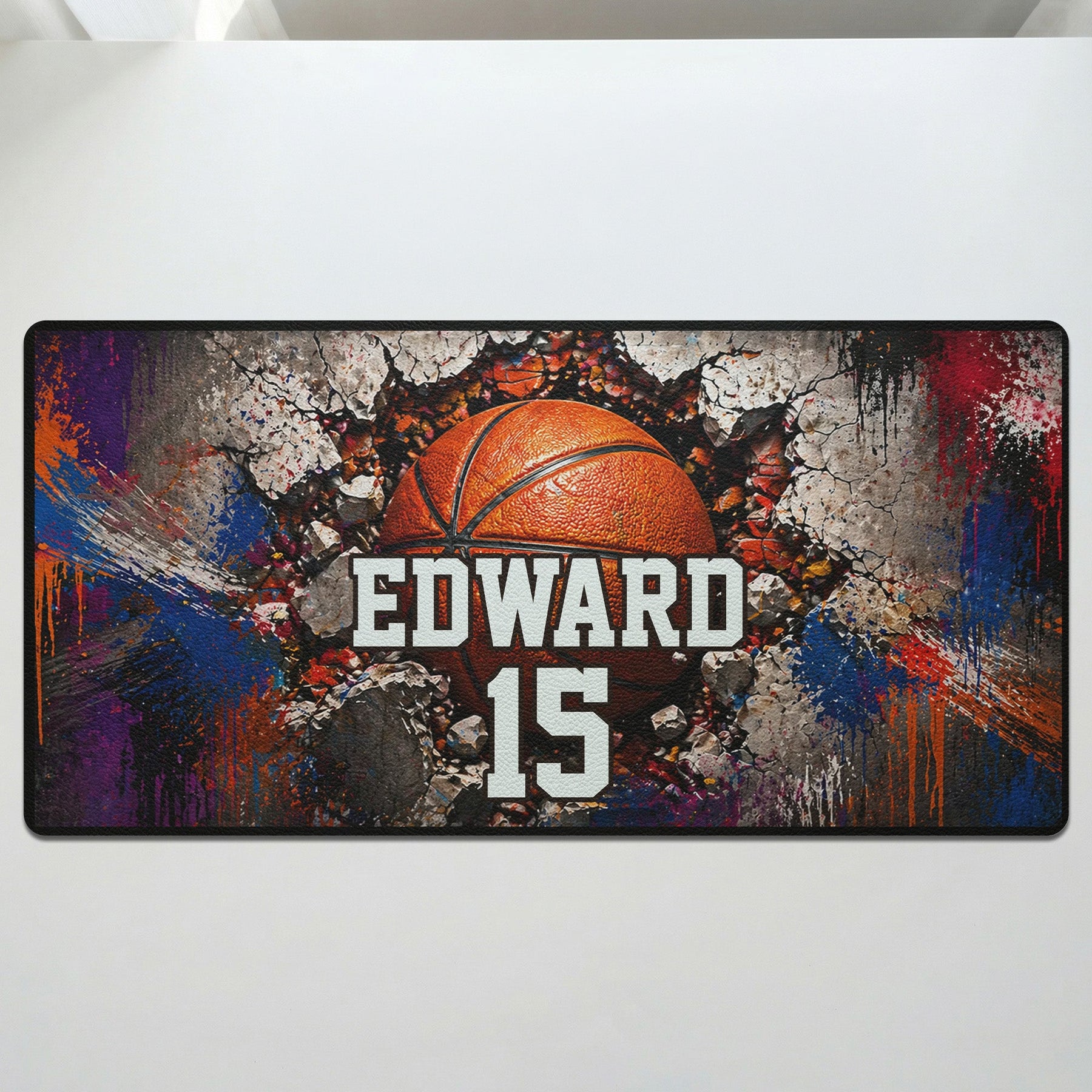 Sport Gifts For Son, Daughter Player - Basketball, Baseball, Football, Soccer - Personalized Desk Mat