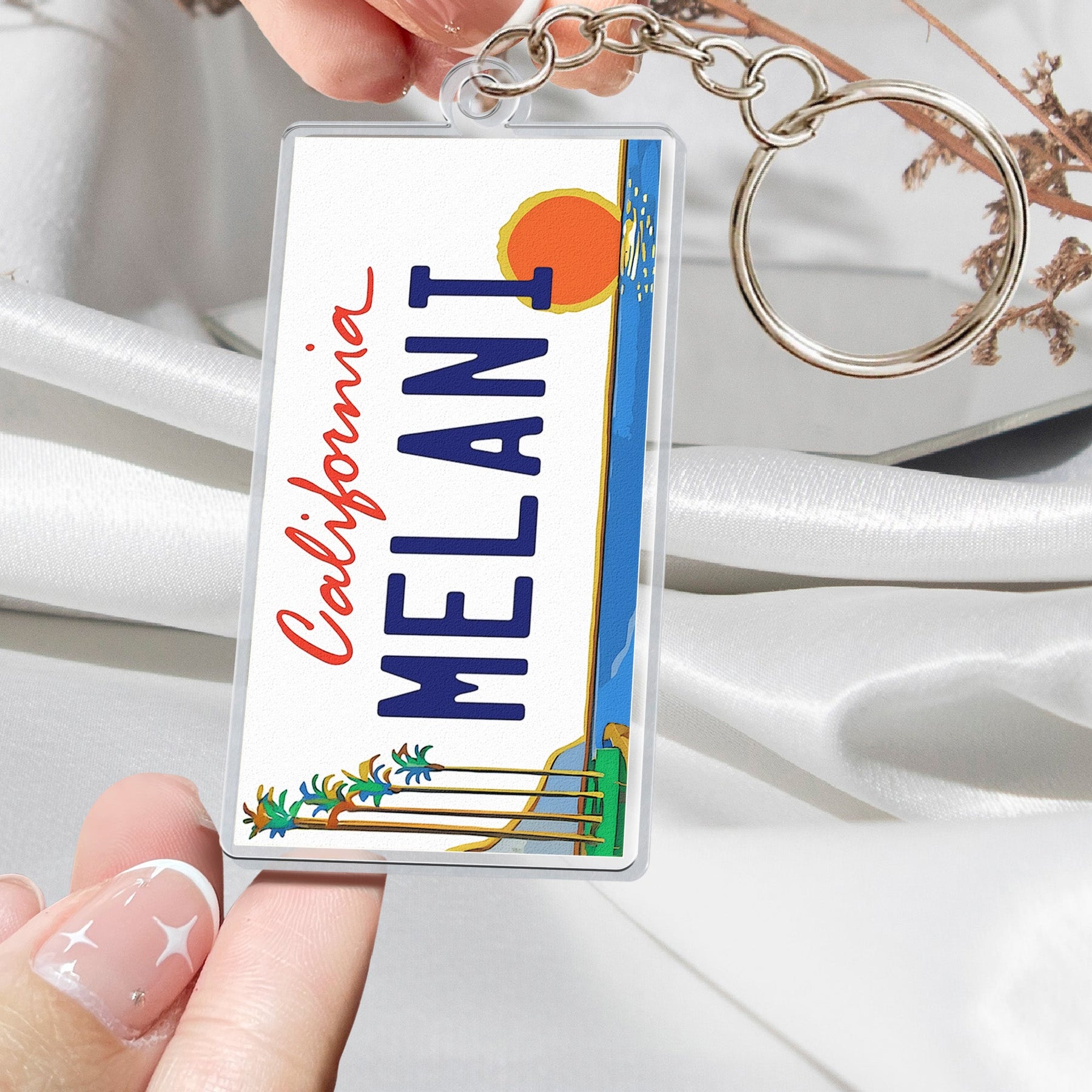State License Plate - Personalized Acrylic Keychain