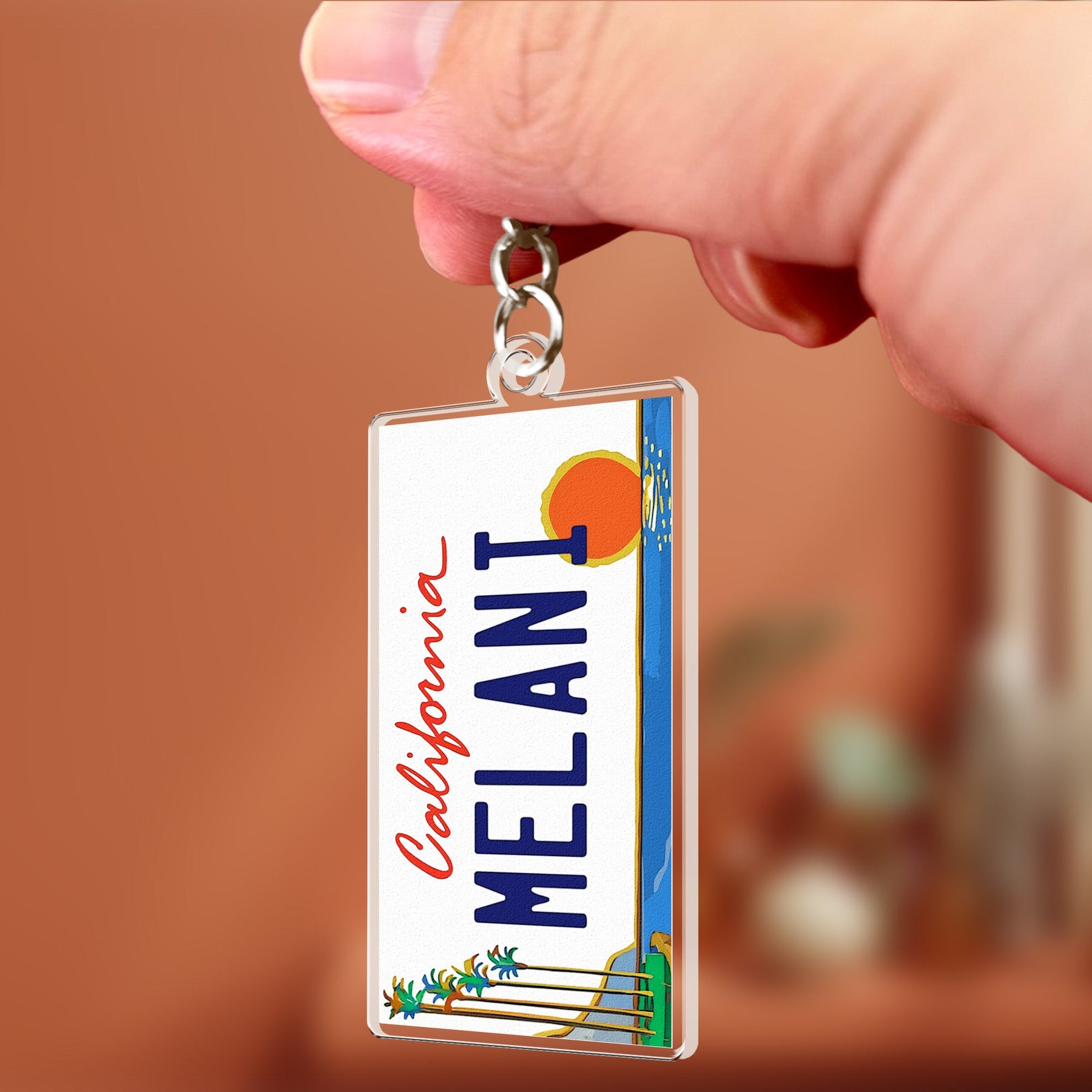 State License Plate - Personalized Acrylic Keychain