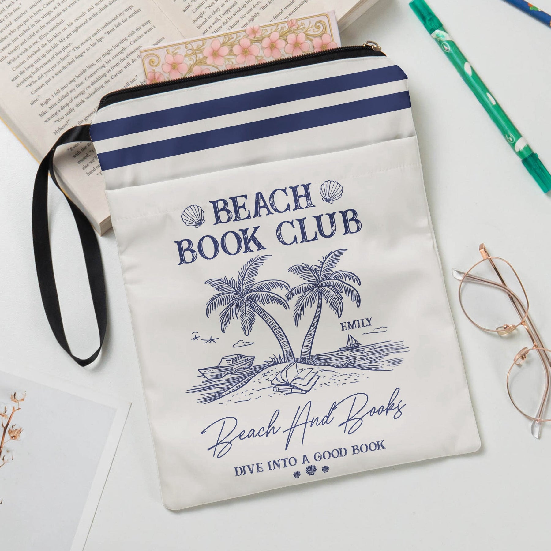 Summer Beach Book Club - Personalized Book Sleeve