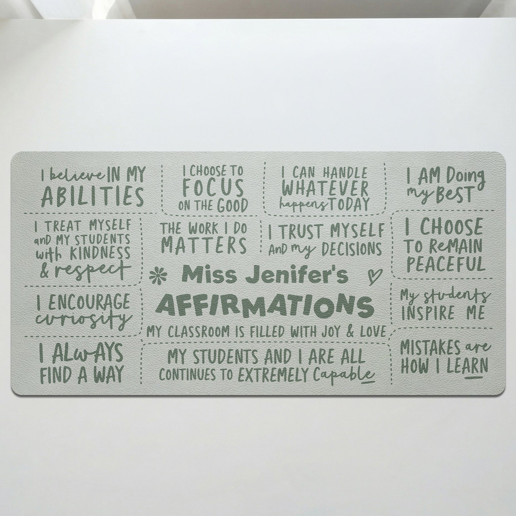 Teacher Affirmation - Personalized Desk Mat