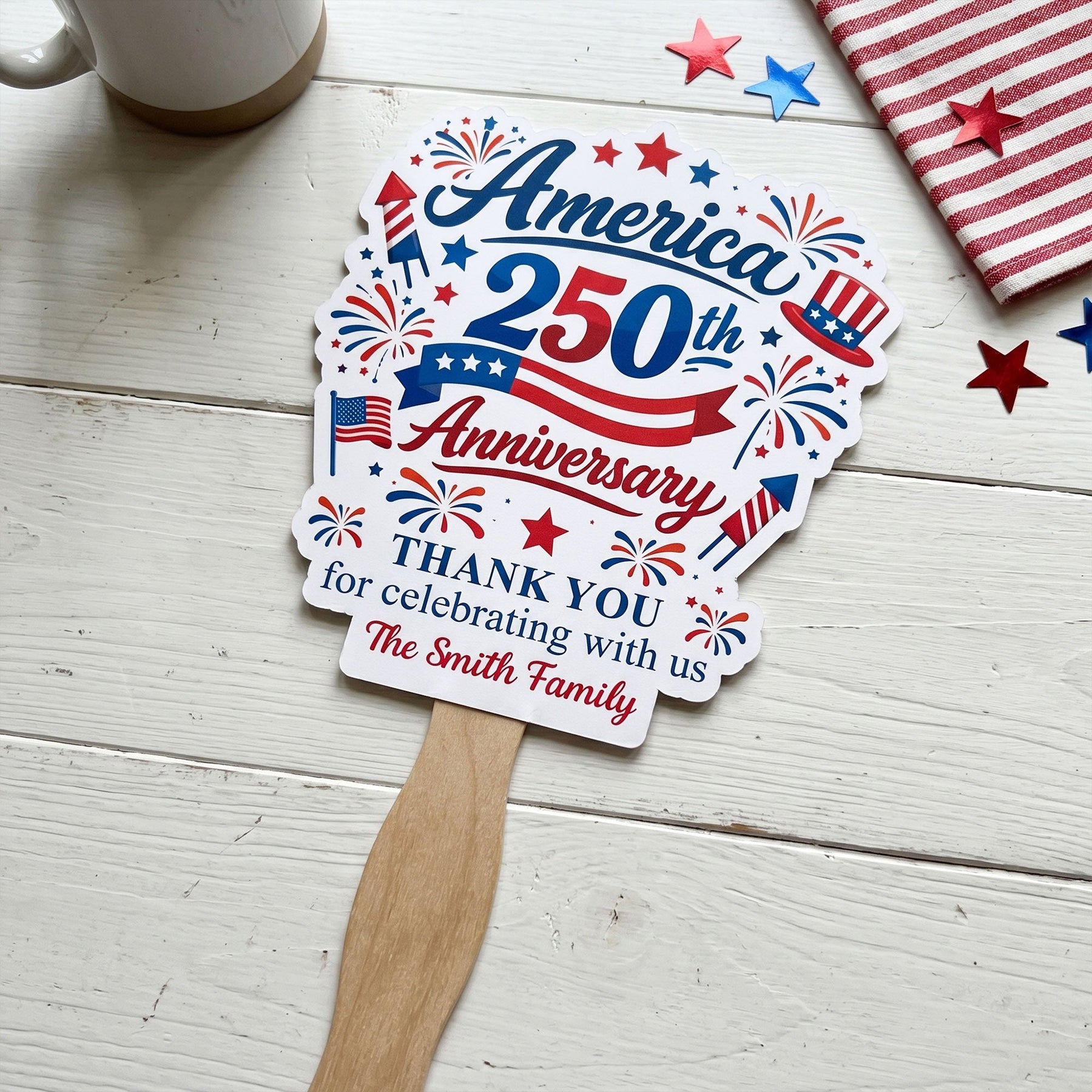 Thank You For Celebrating With Us - Personalized Fan