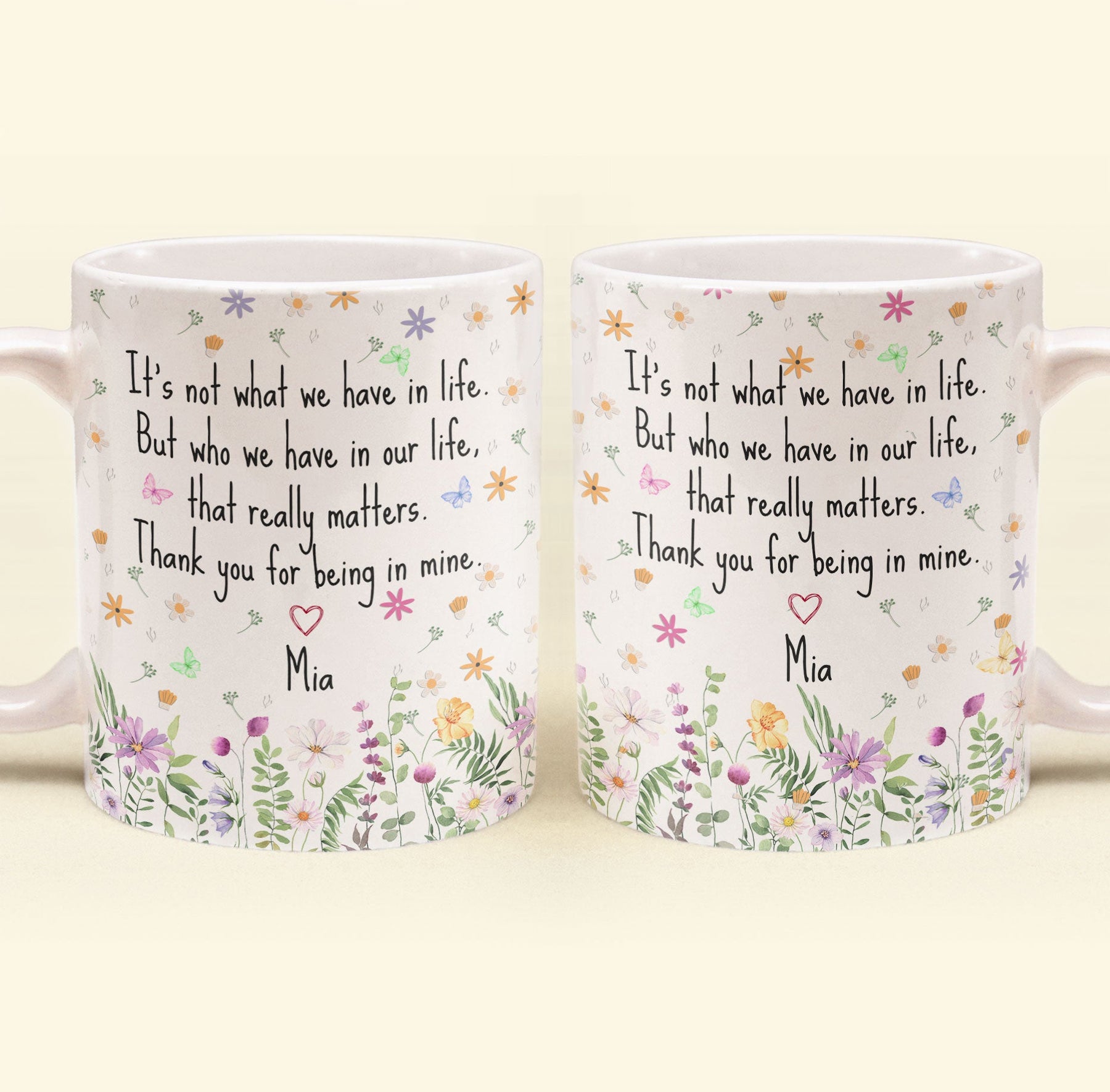 Thank You Mug - Mentor Appreciation For Coworkers, Family, Leader, Boss - Personalized Mug