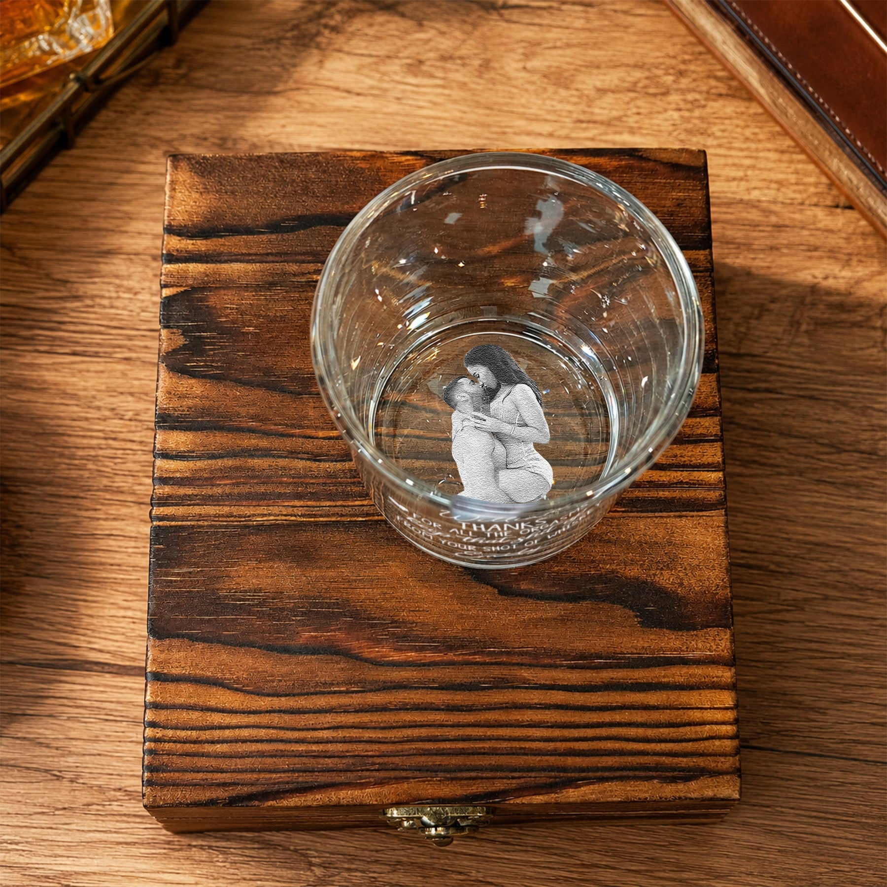Thanks For All The Orgasms Keep That Sh*T Up - Fun Anniversary Gift For Him - Personalized Whiskey Glass Set