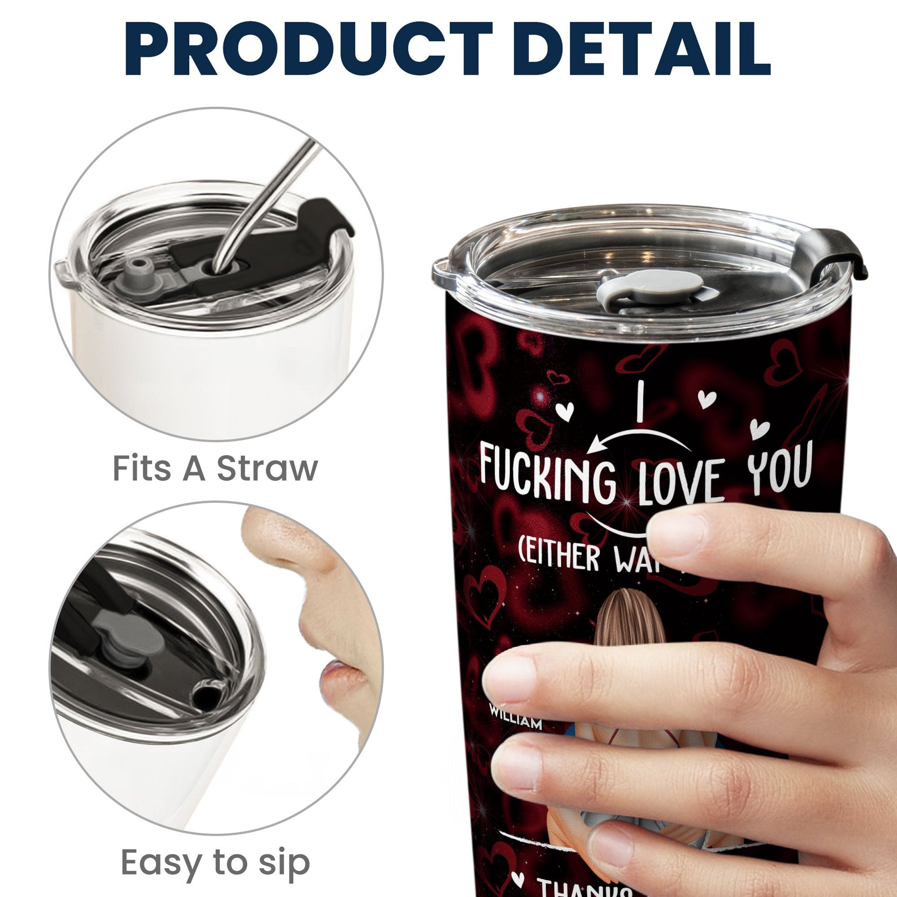 Thanks For All The Orgasms - Personalized Tumbler Cup