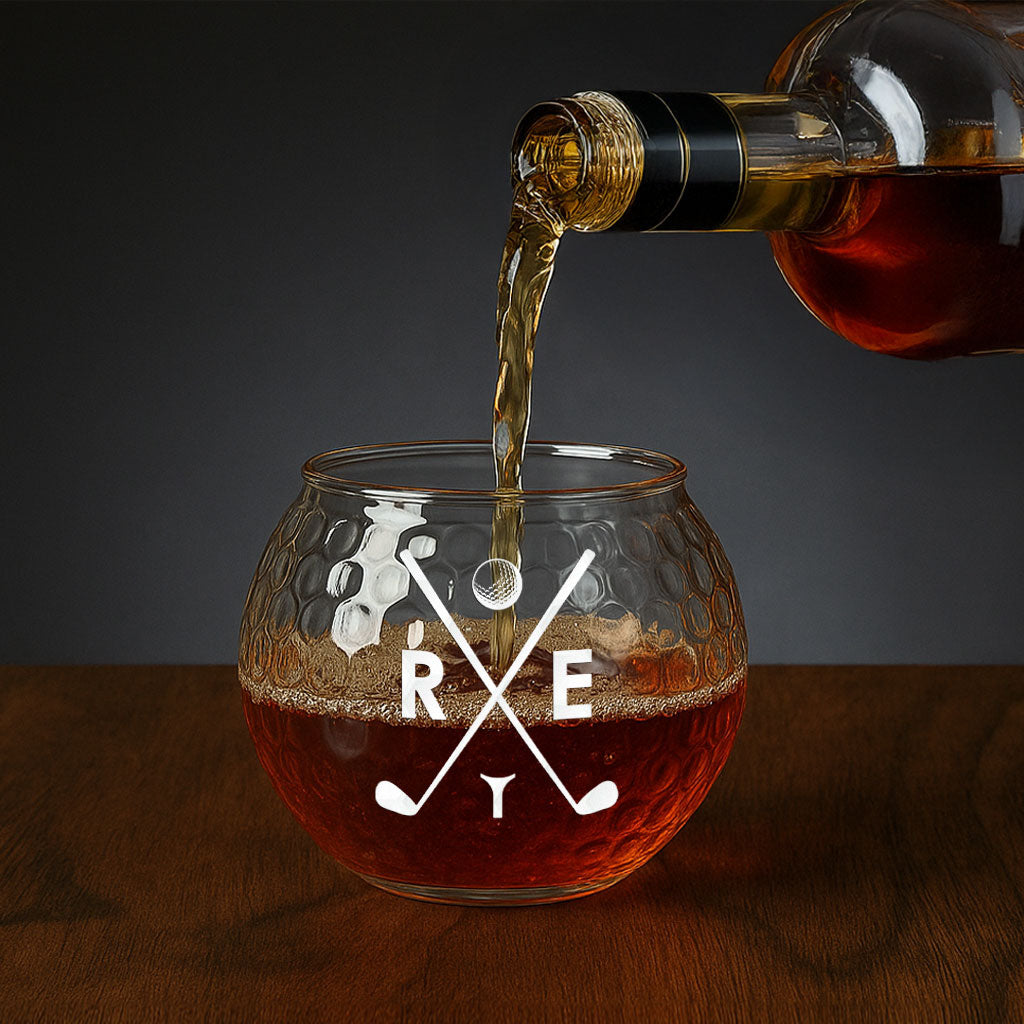 That's What I Do, I Golf And I Know Things - Personalized Golf Whiskey Glass