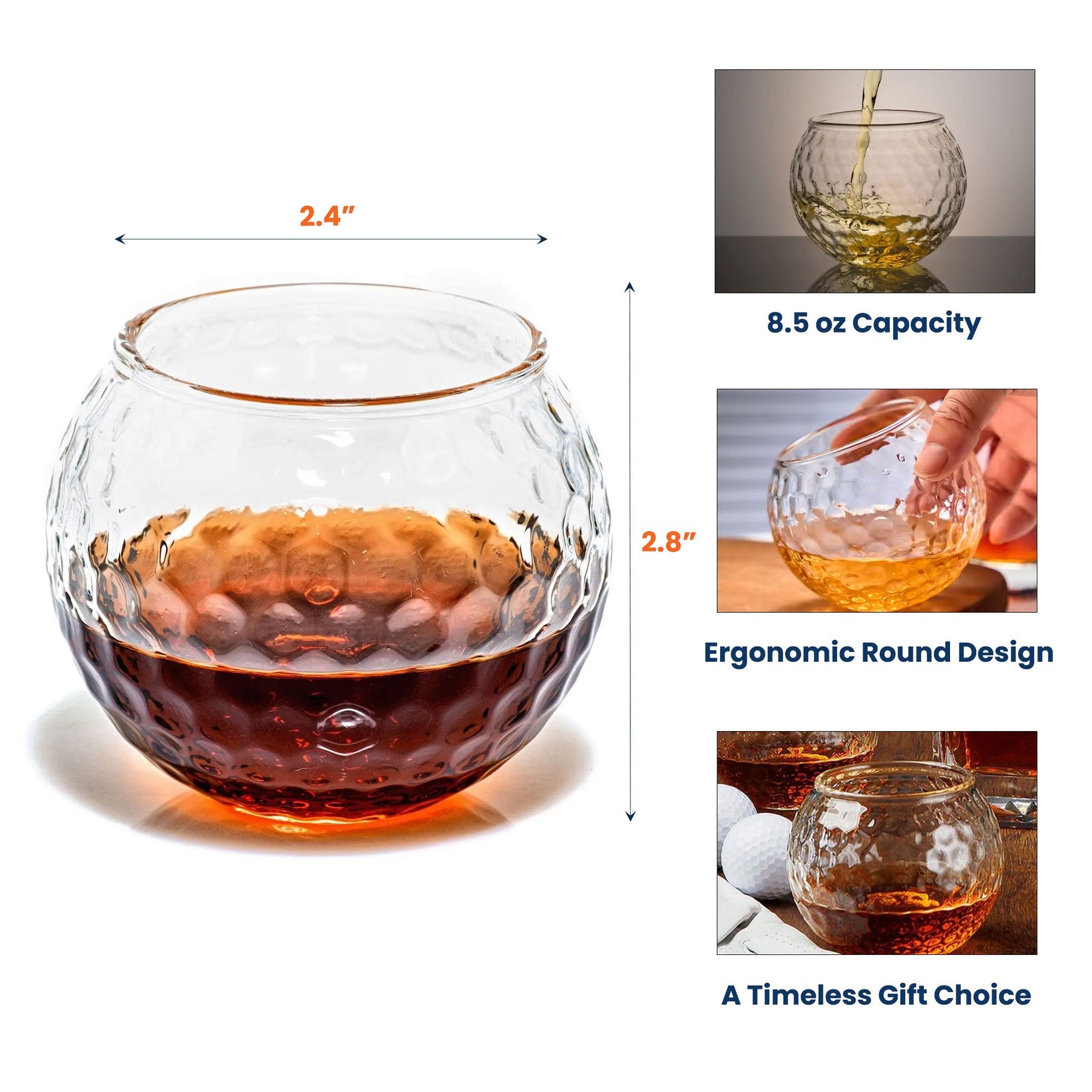 That's What I Do, I Golf And I Know Things - Personalized Golf Whiskey Glass