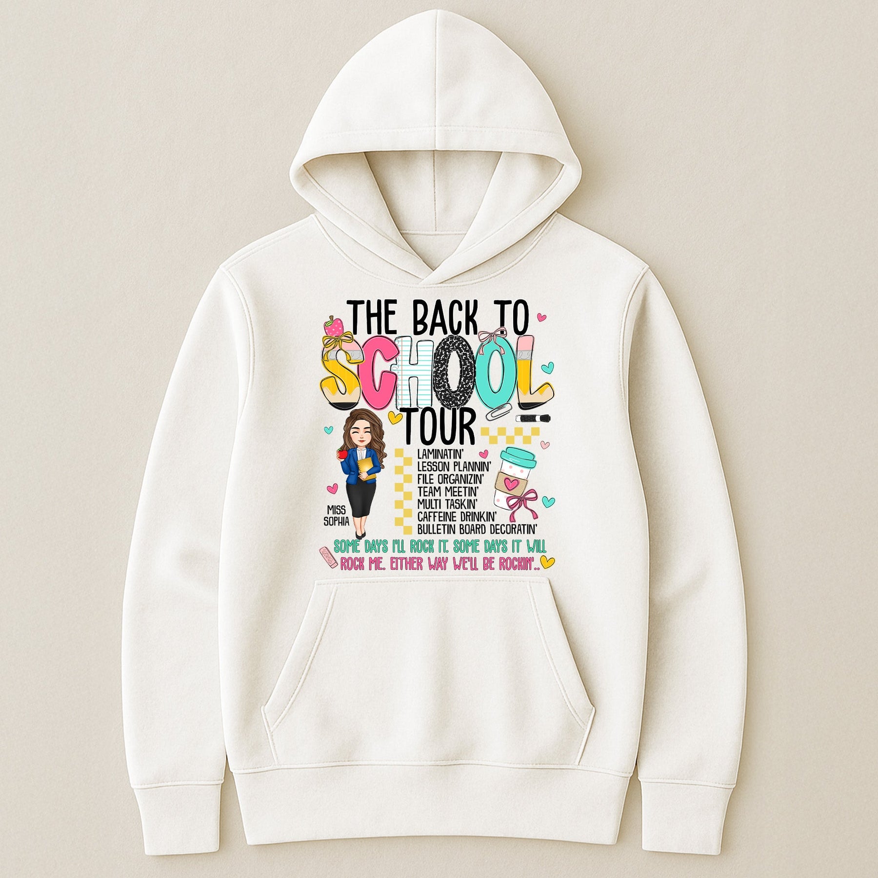 The Back To School Tour Teacher Custom Gift - Personalized Shirt