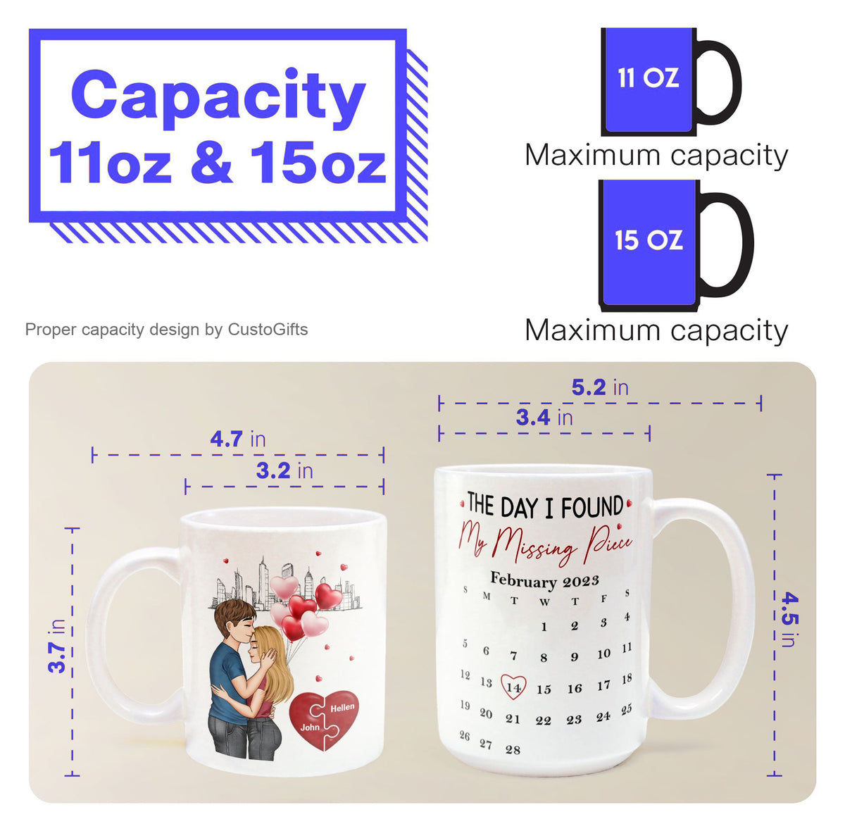 The Day I Found The Missing Piece - Personalized Mug