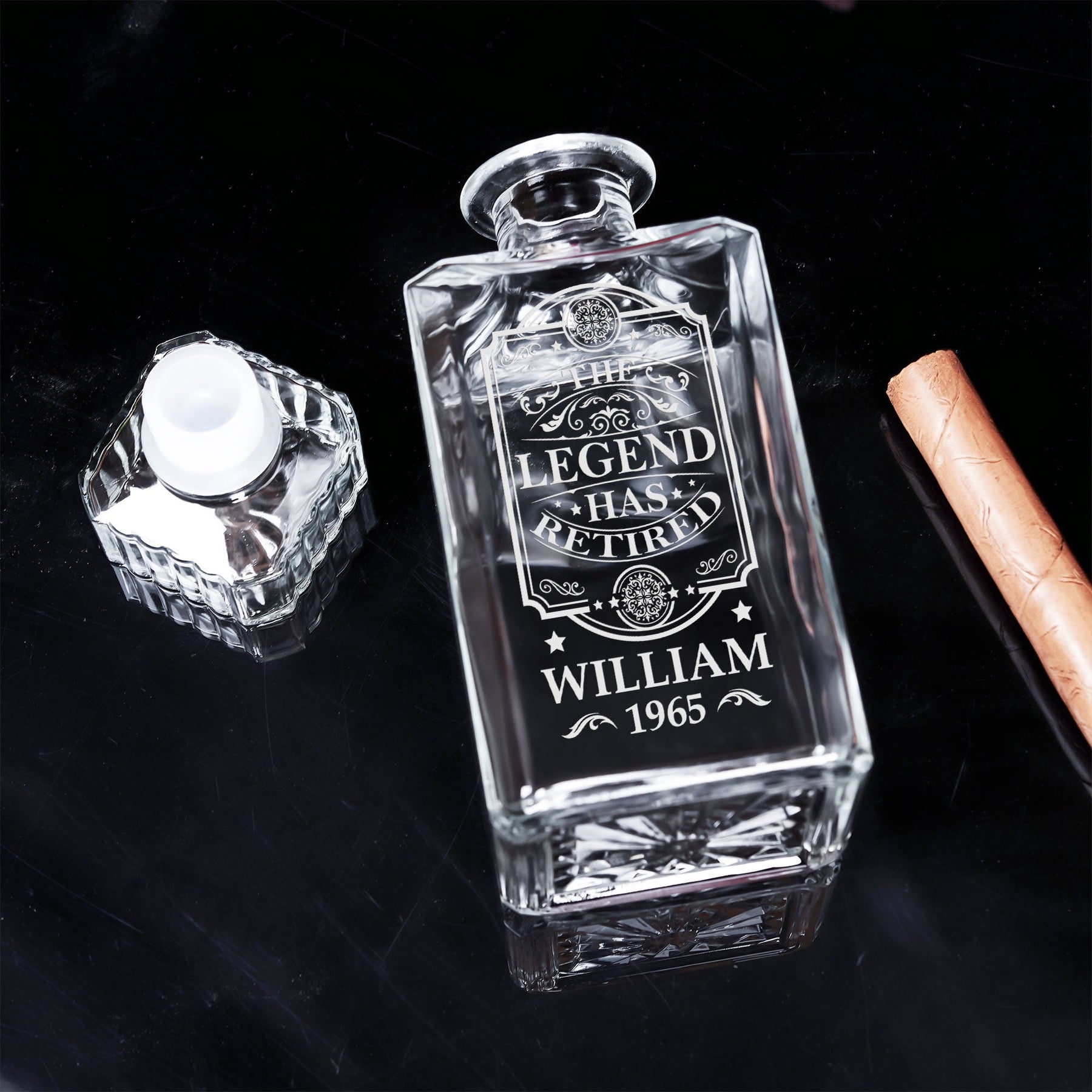 The Legend Has Retired - Custom Decanter