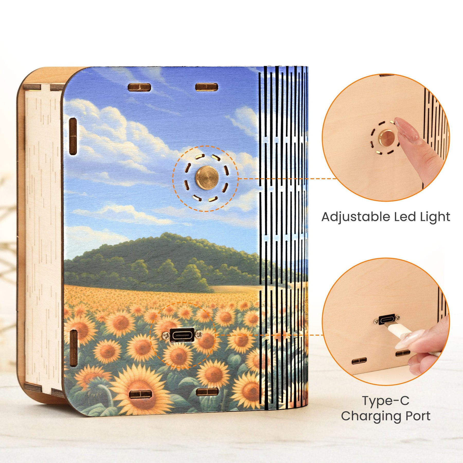 The Love Between Mother And Daughter - Personalized 3D Wooden Puzzle Photo Night Light