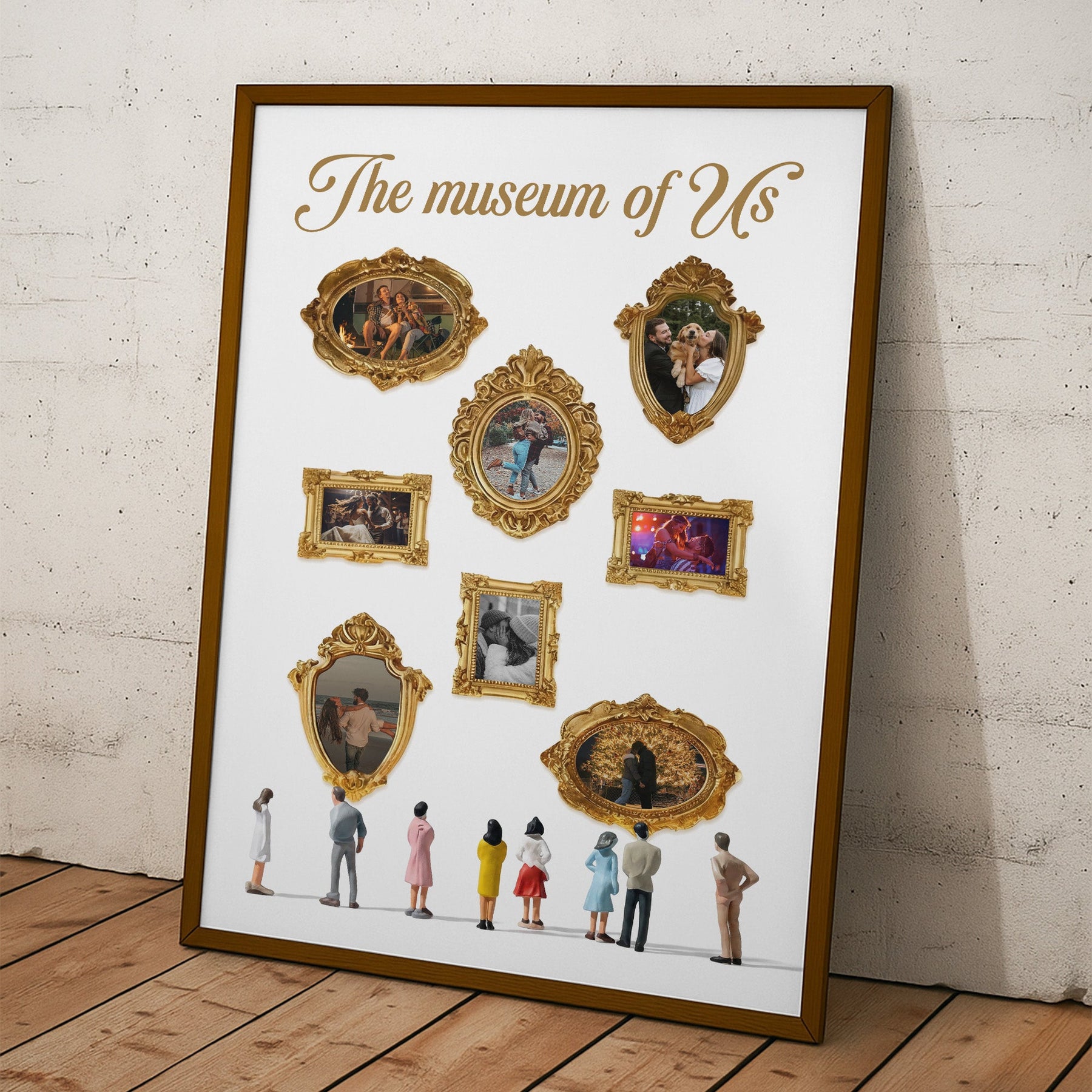 The Museum Of Us - Custom With Couple Photos - Personalized Photo Poster