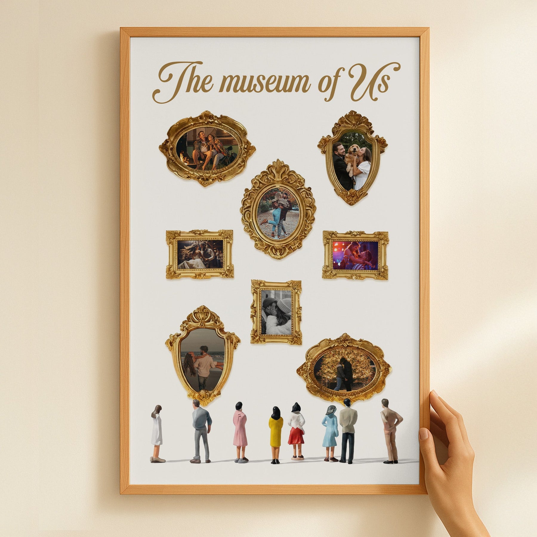 The Museum Of Us - Custom With Couple Photos - Personalized Photo Poster