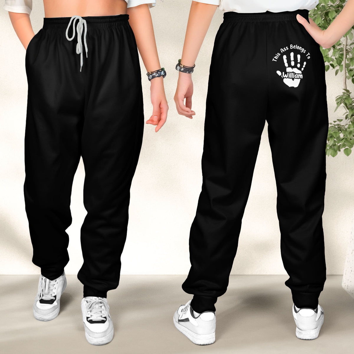 This A$$ Belongs To - Naughty Gift For Wife, Property Of Husband - Personalized Sweatpants