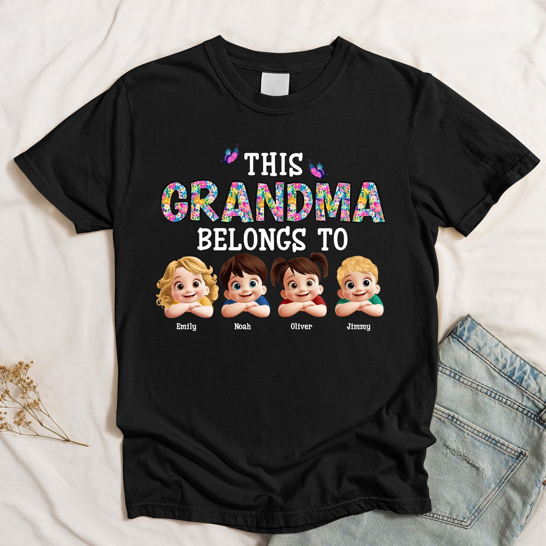This Grandma Belongs To Peeking 3D - Personalized Shirt
