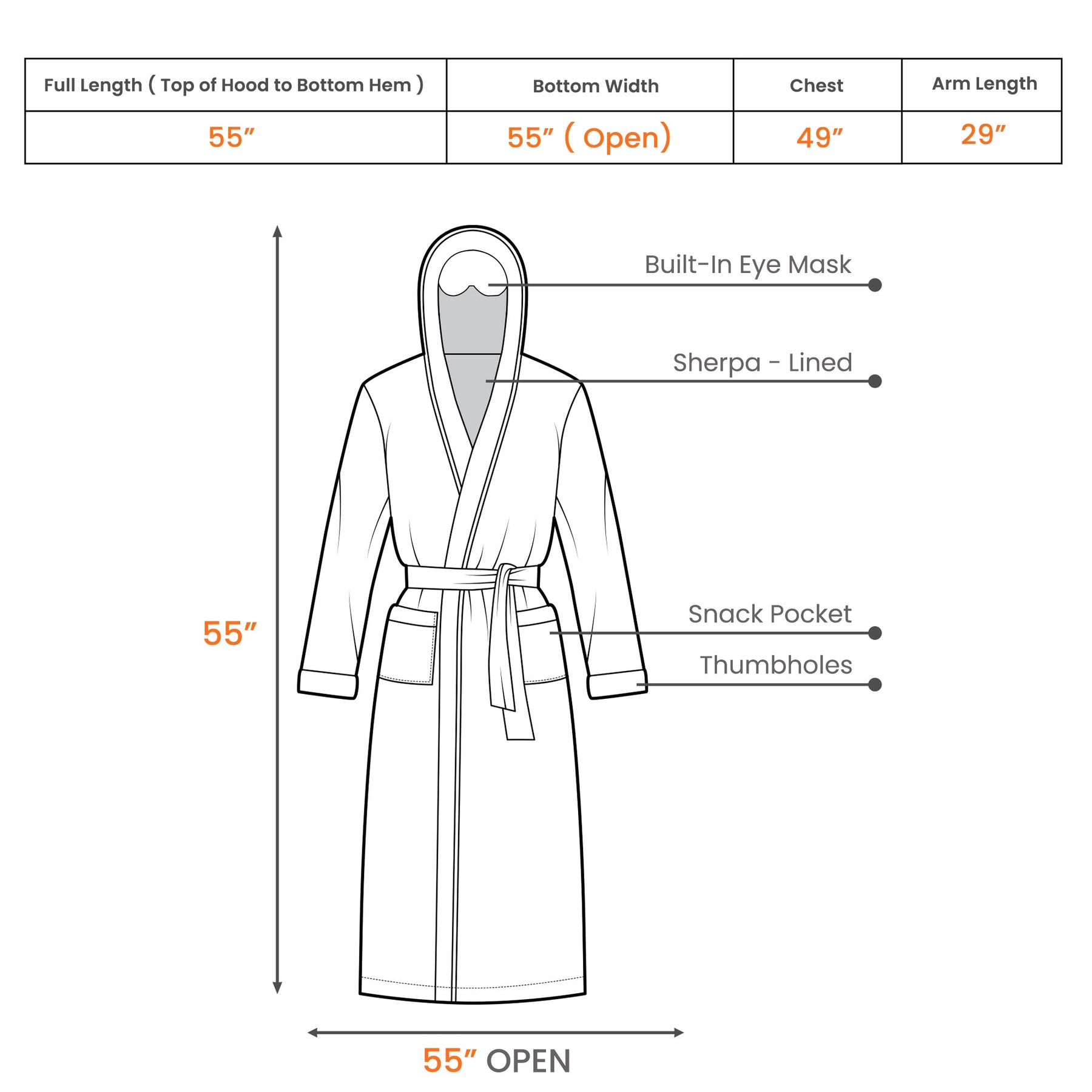 This Grandpa Grandma Belongs To - Personalized Hooded Robe