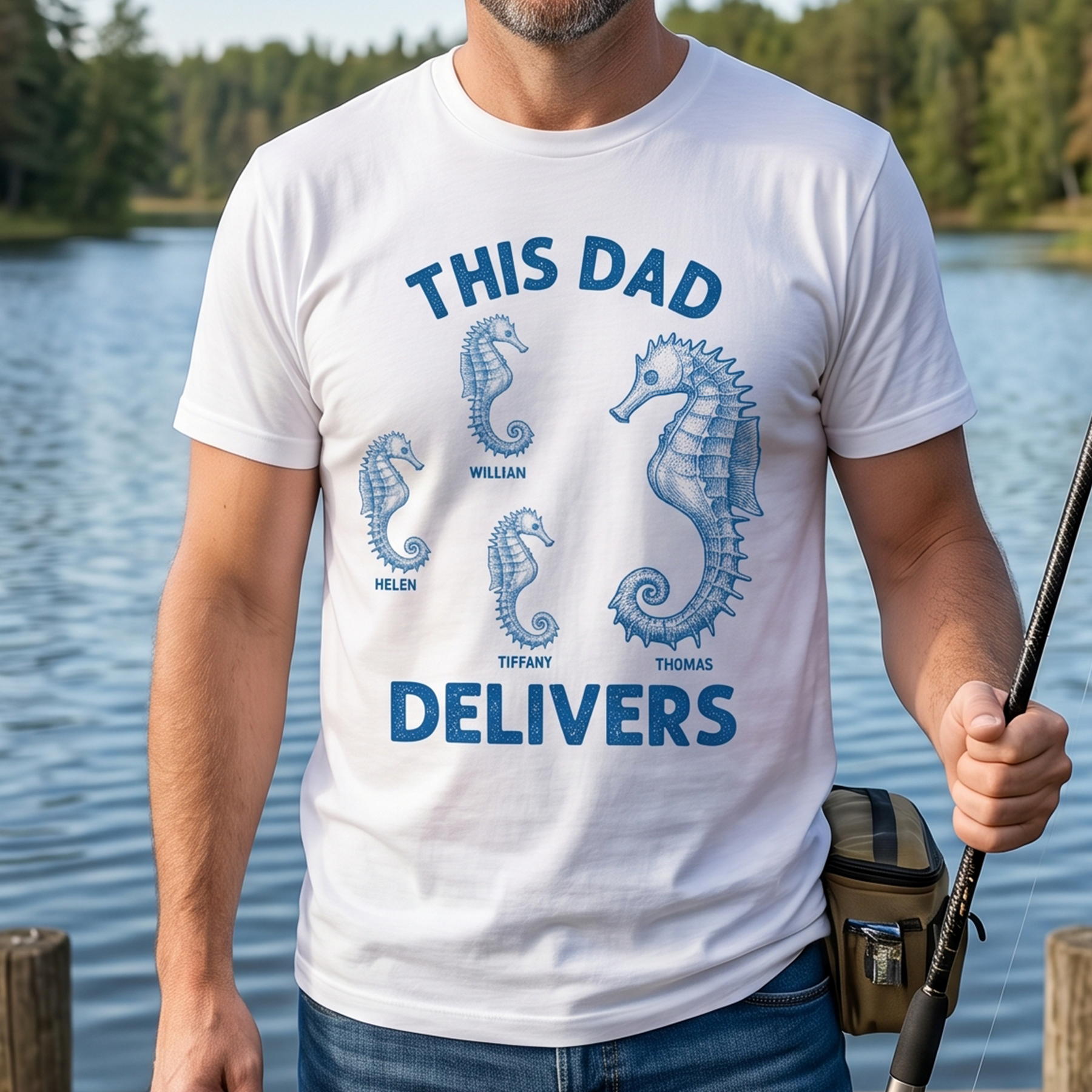 This Dad Delivers - Personalized Shirt