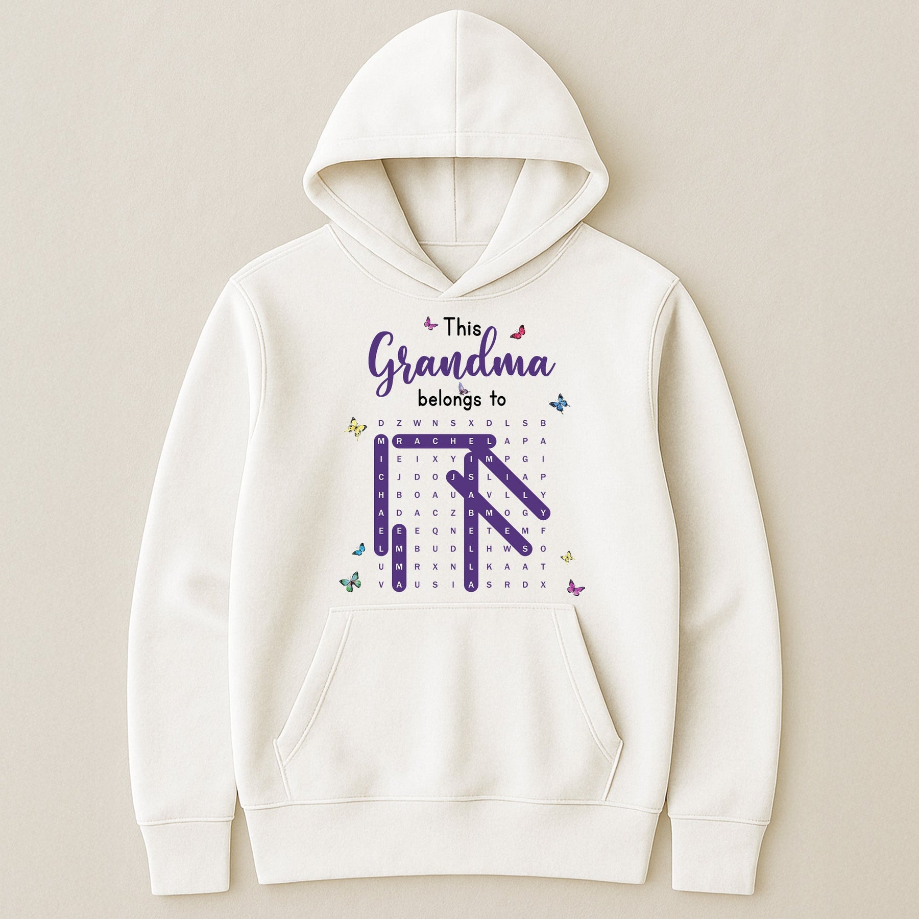This Grandma Belongs To Word Search - Personalized Shirt