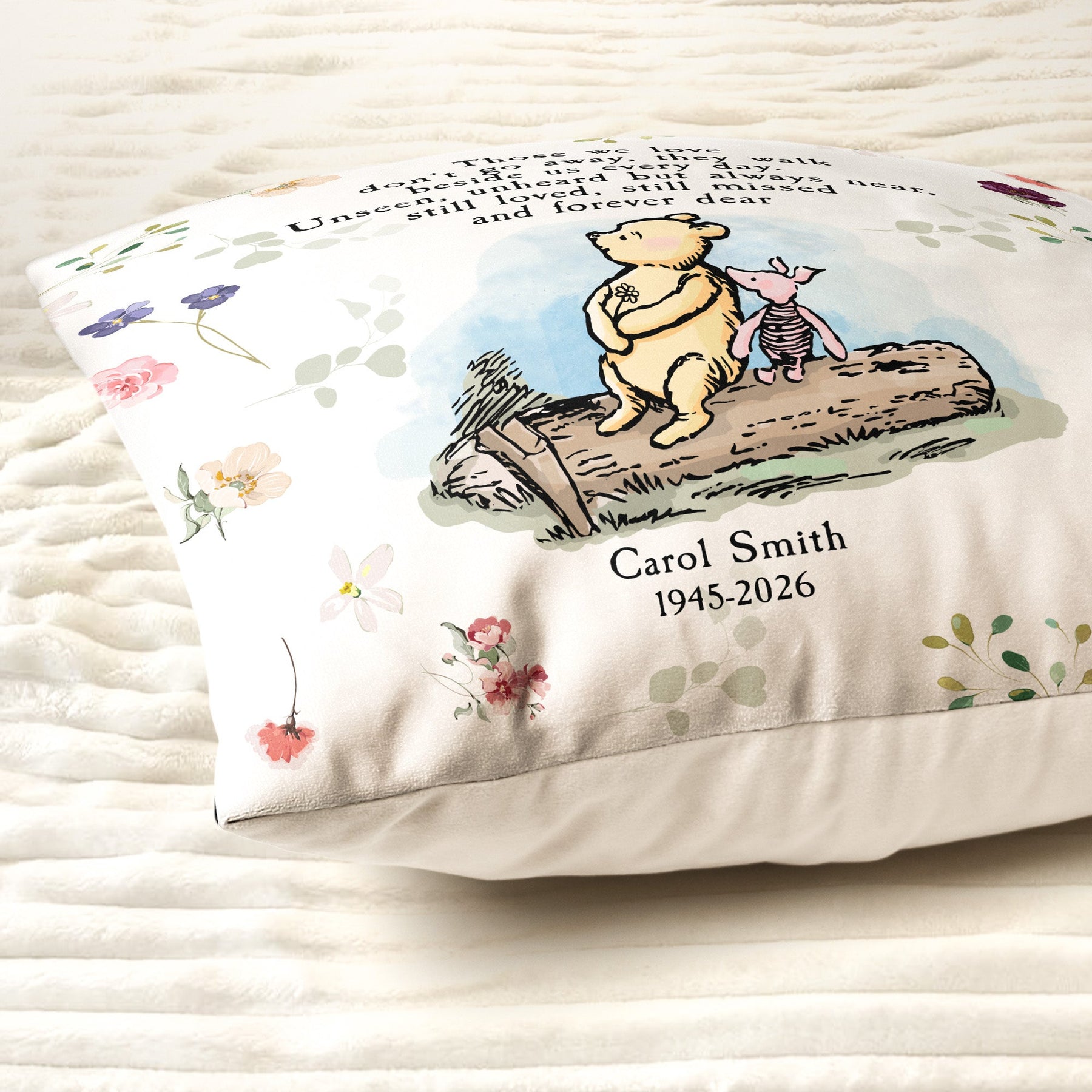 Those We Love Don't Go Away Remembrance Gift - Personalized Pillow