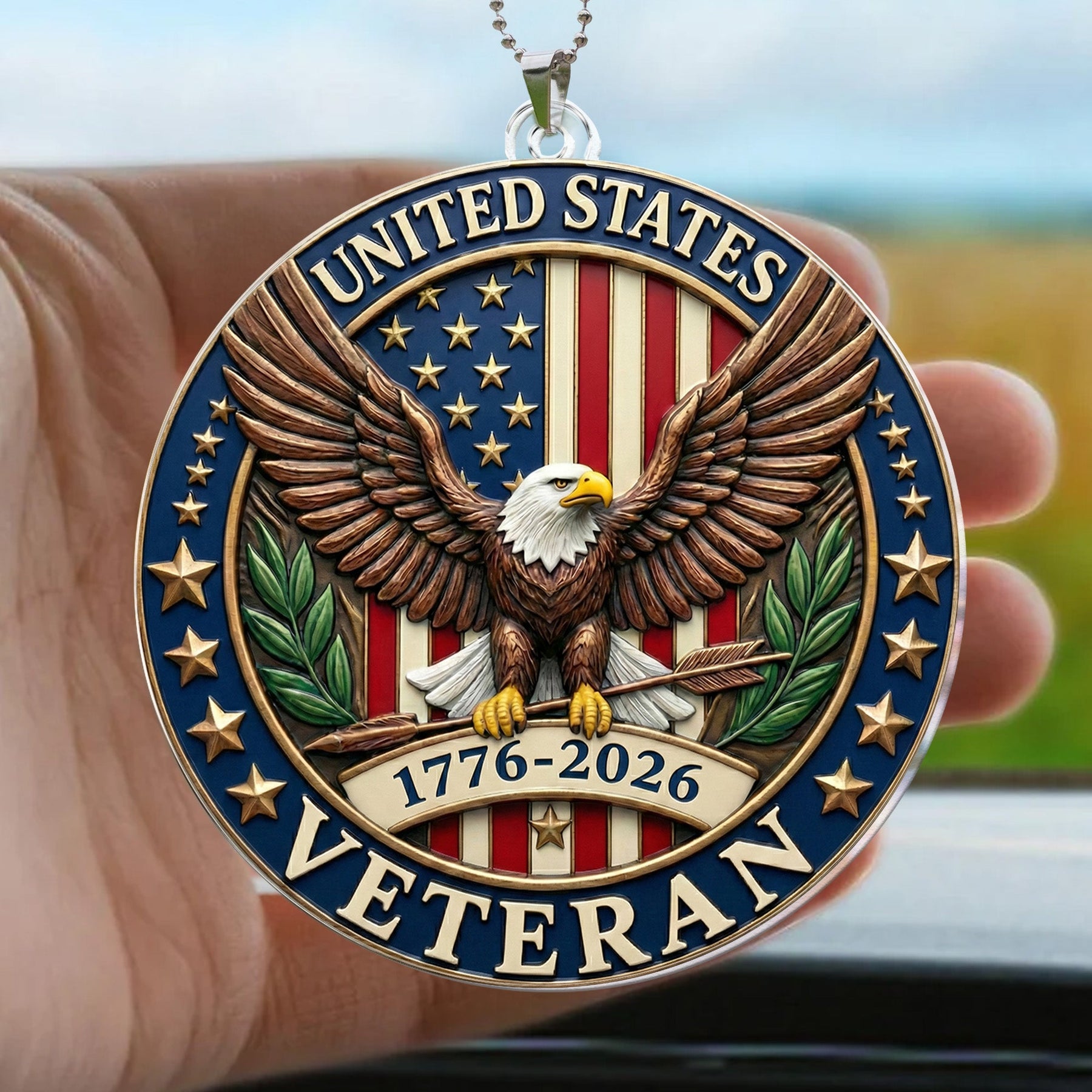 USA 250th Anniversary - Personalized Rear View Mirror Accessory