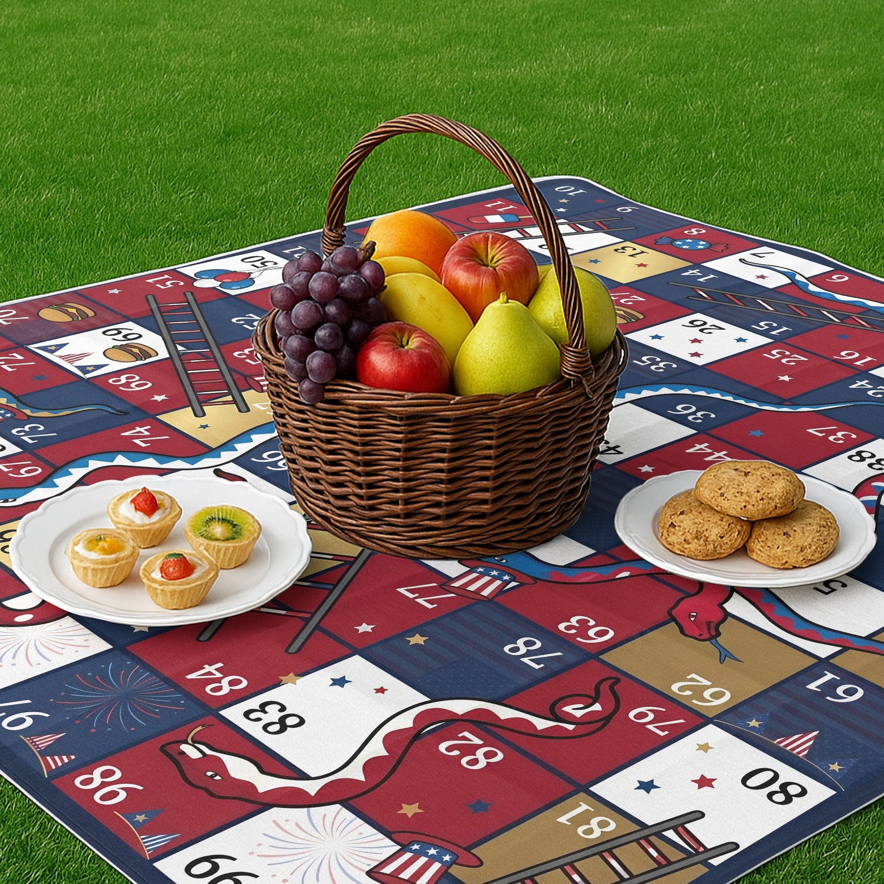 Usa 250Th Anniversary Games For Kids Outdoor Activities - Personalized Picnic Blanket