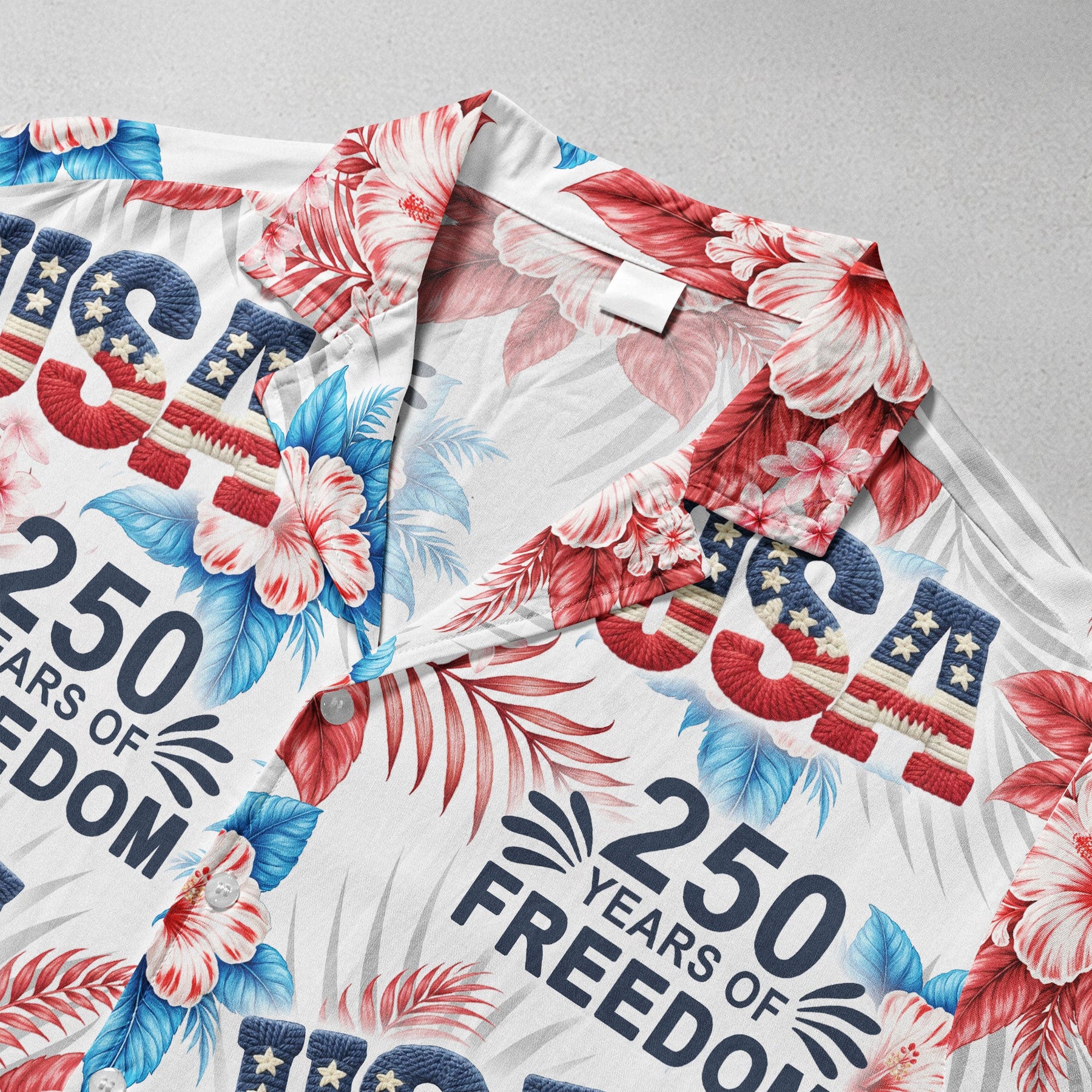 USA 250th Birthday Eagle Patriotic - Personalized Hawaiian Shirt