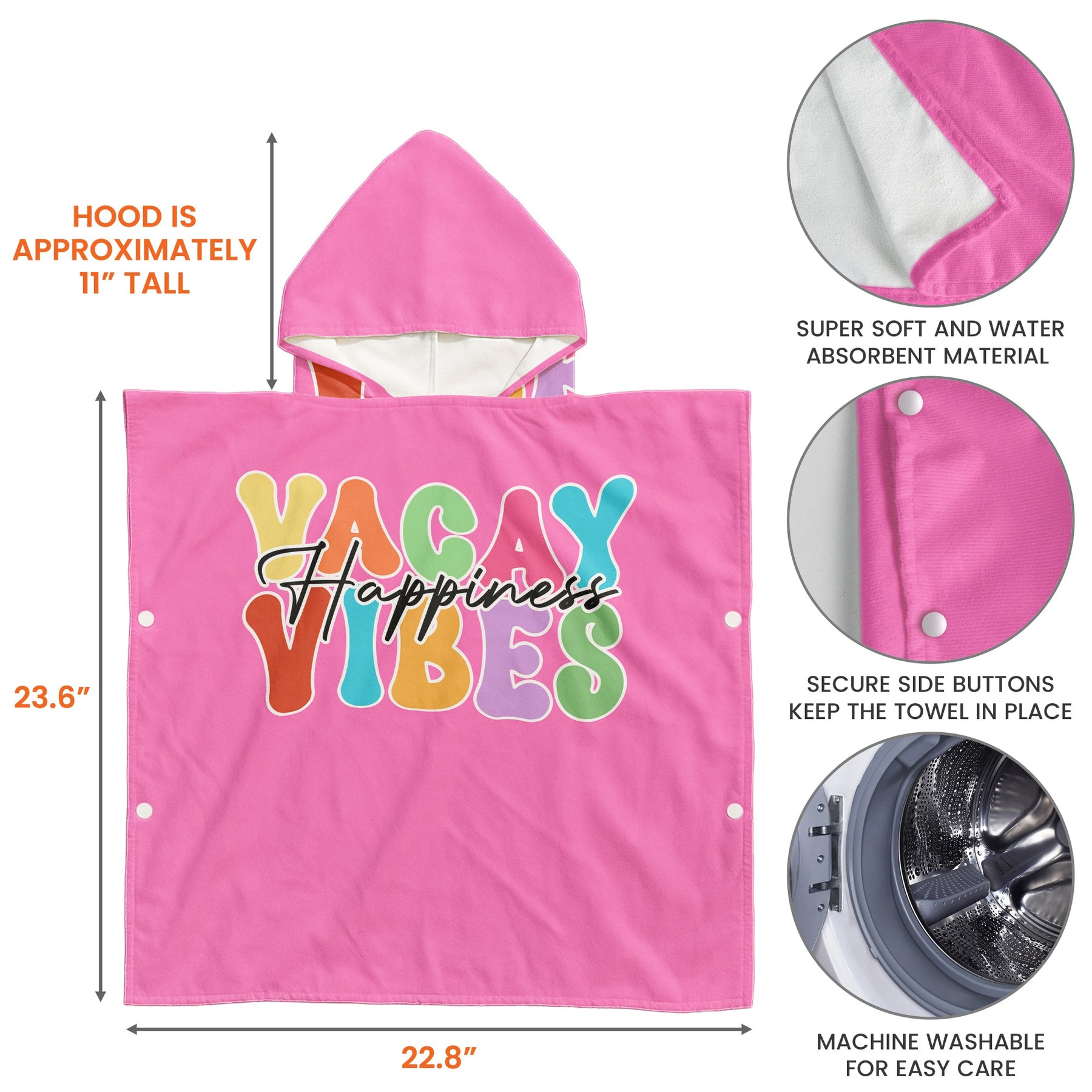 Vacay Vibe Summer Trip Vacation - Personalized Beach Towel