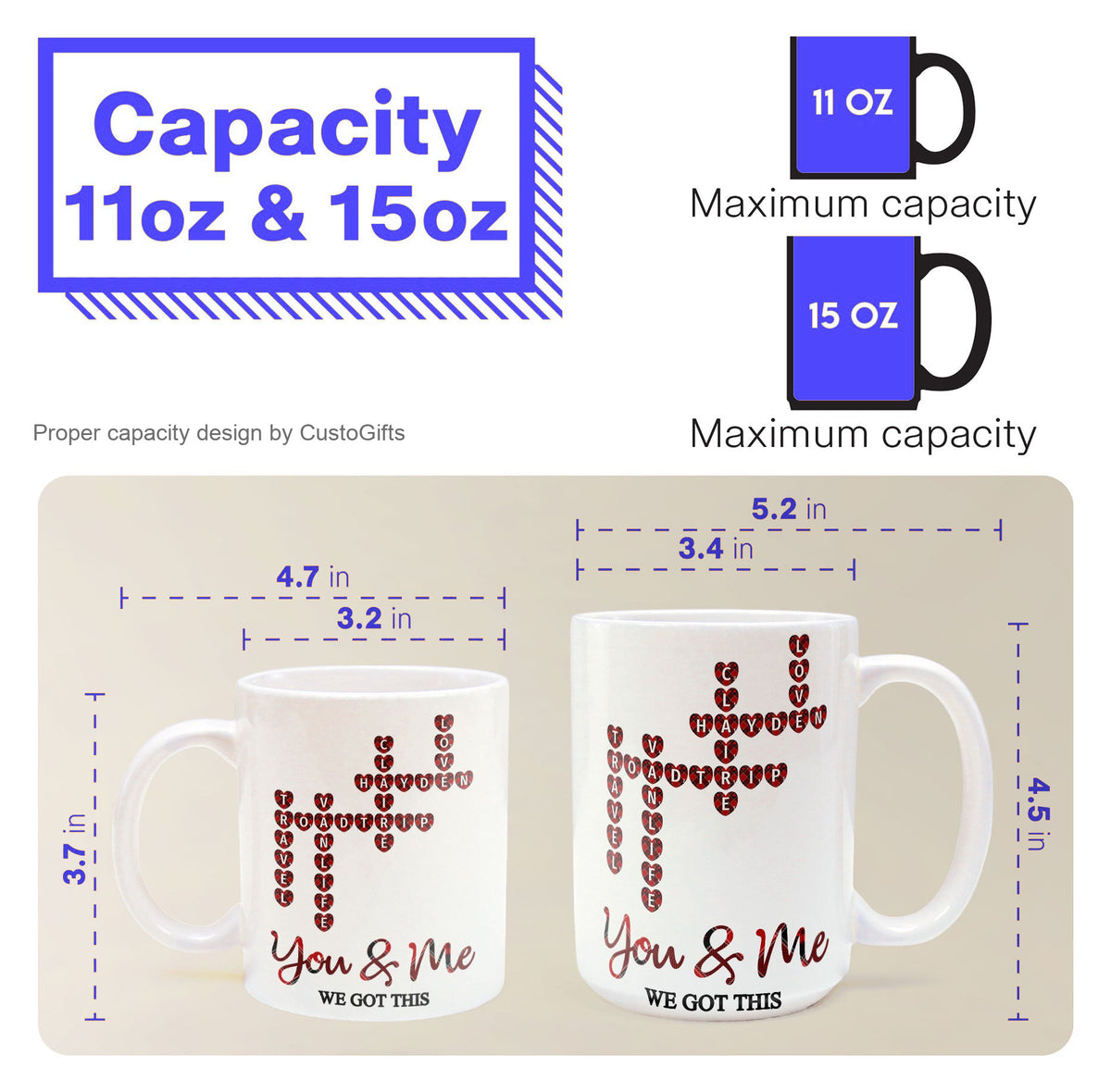 We Got This Scrabble Name Love - Personalized Mug