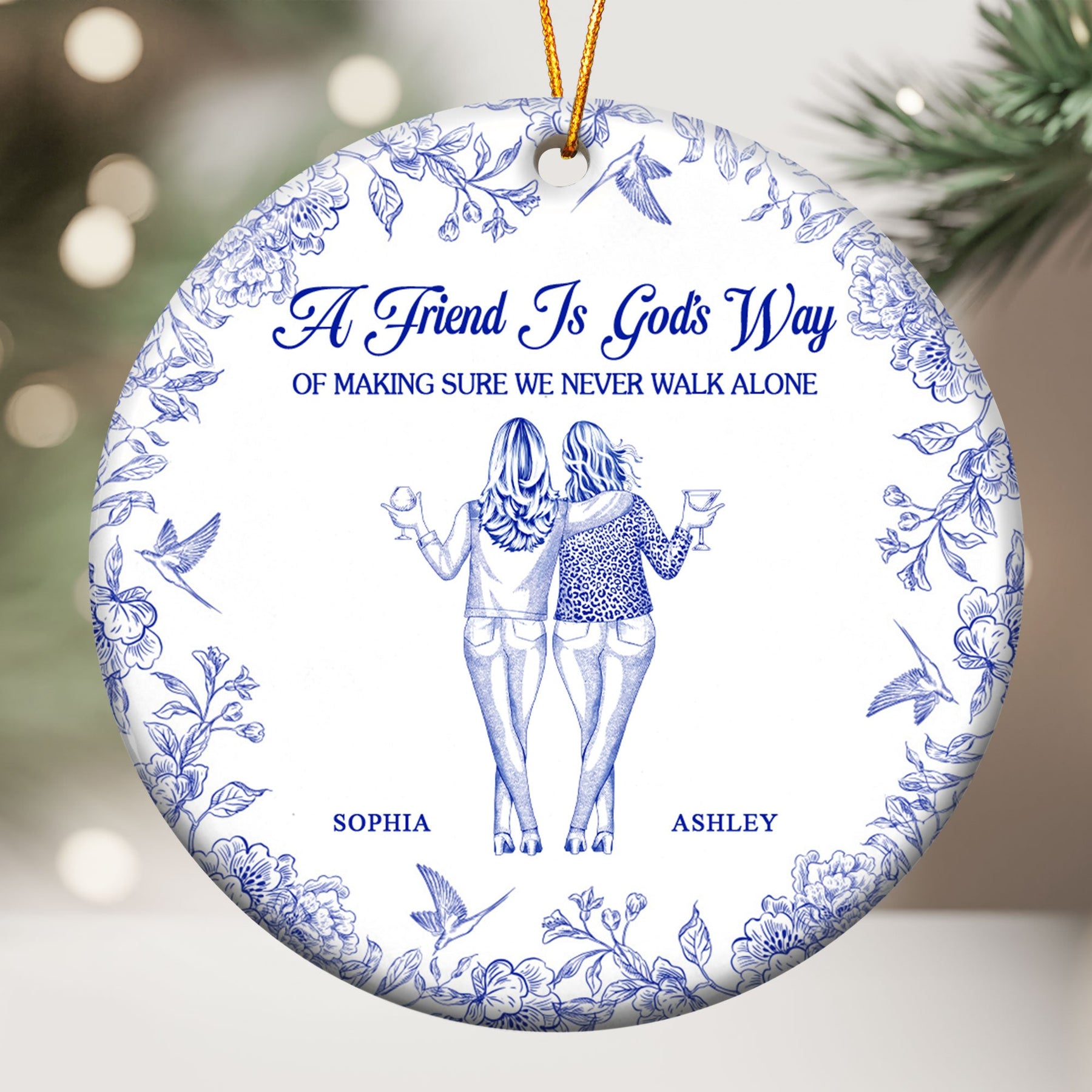 No One Will Ever Be As Entertained By Us As Us - Personalized Ceramic Ornament