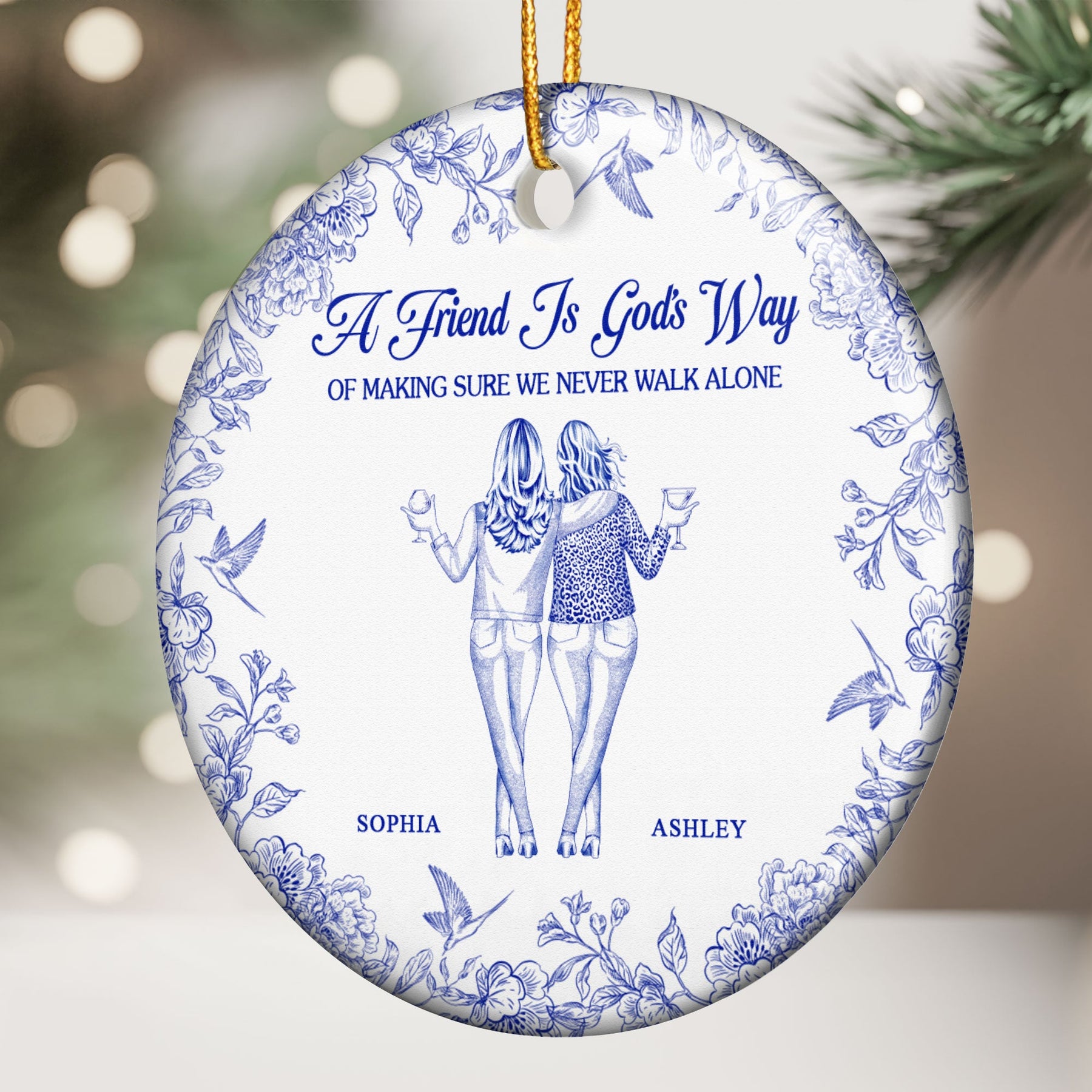 No One Will Ever Be As Entertained By Us As Us - Personalized Ceramic Ornament