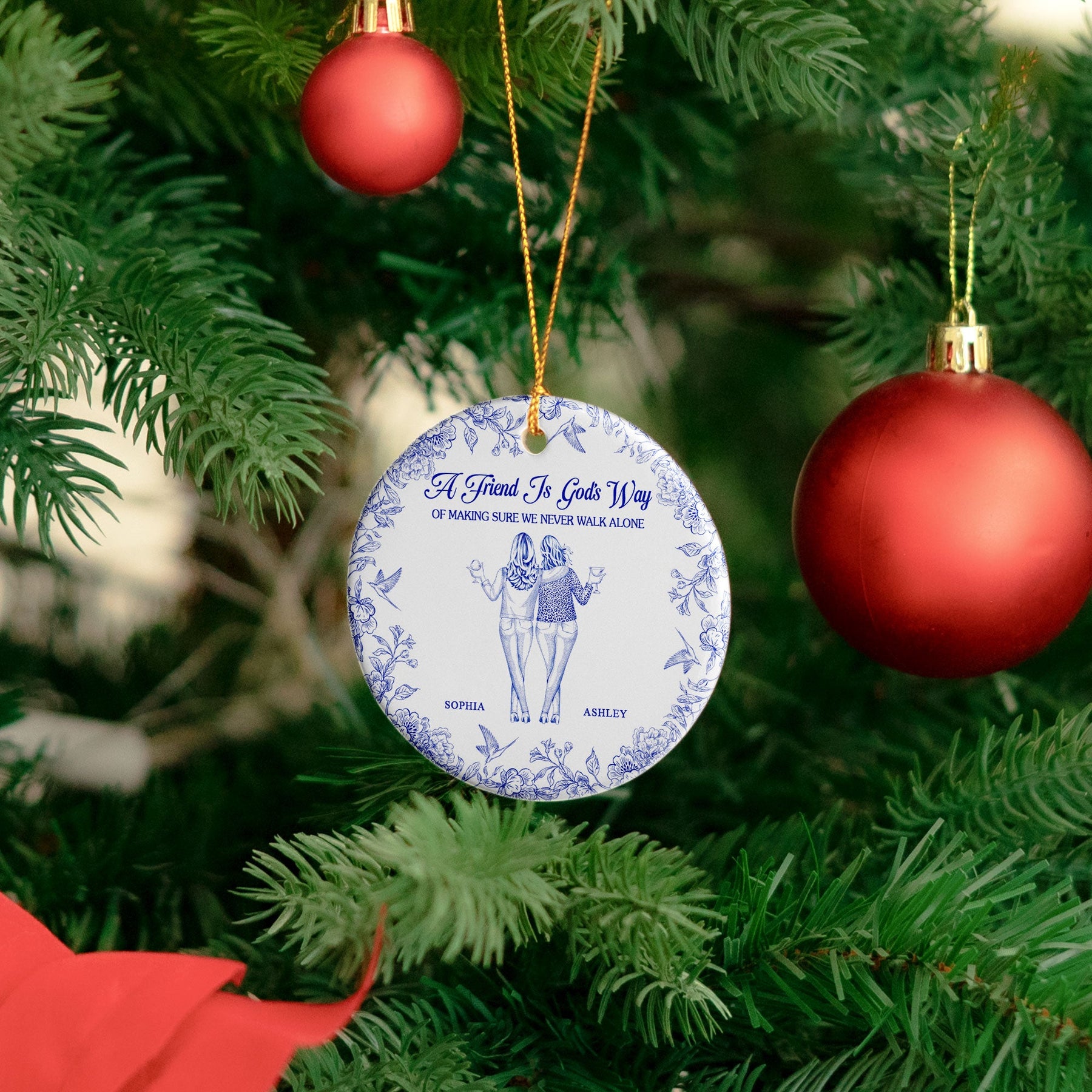 No One Will Ever Be As Entertained By Us As Us - Personalized Ceramic Ornament