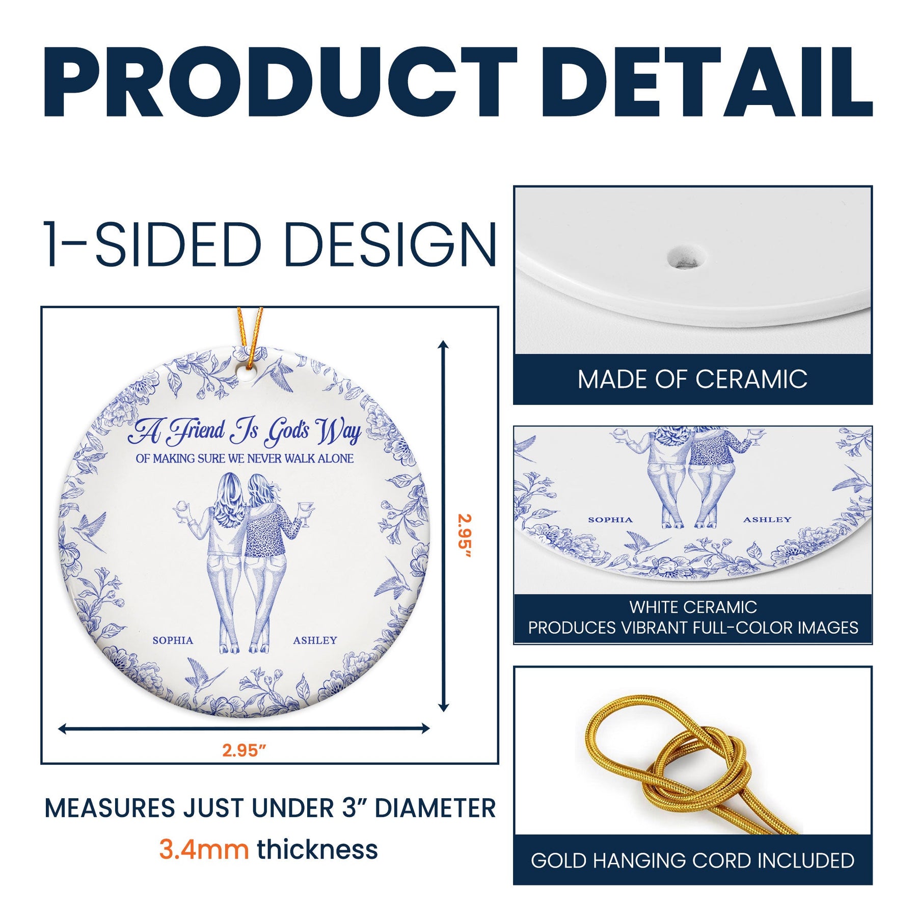 No One Will Ever Be As Entertained By Us As Us - Personalized Ceramic Ornament